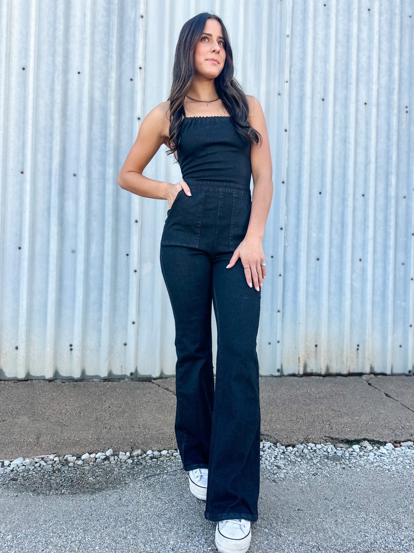 Whiskey Fever Denim Jumpsuit
