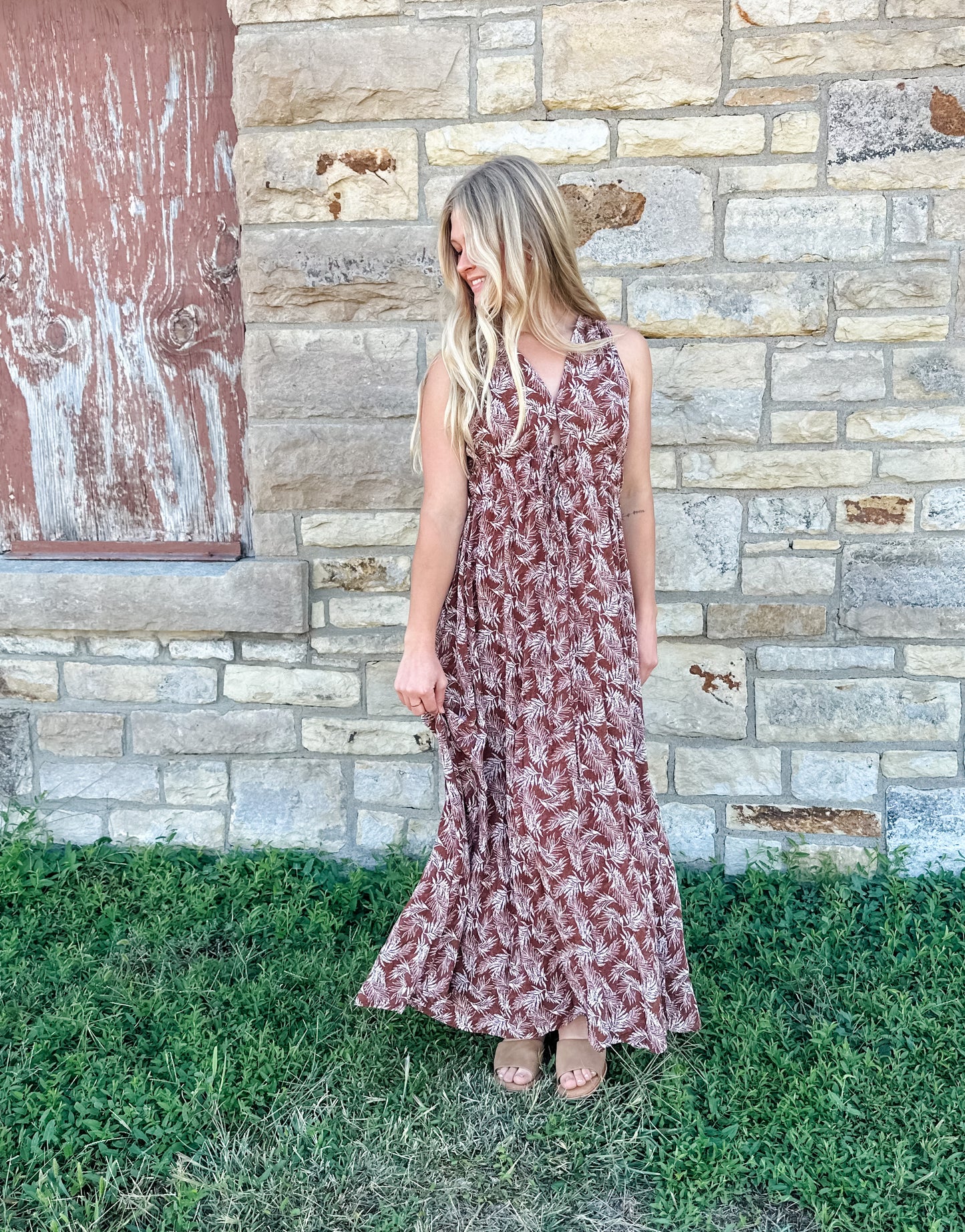 Autumn Tropics Maxi Dress