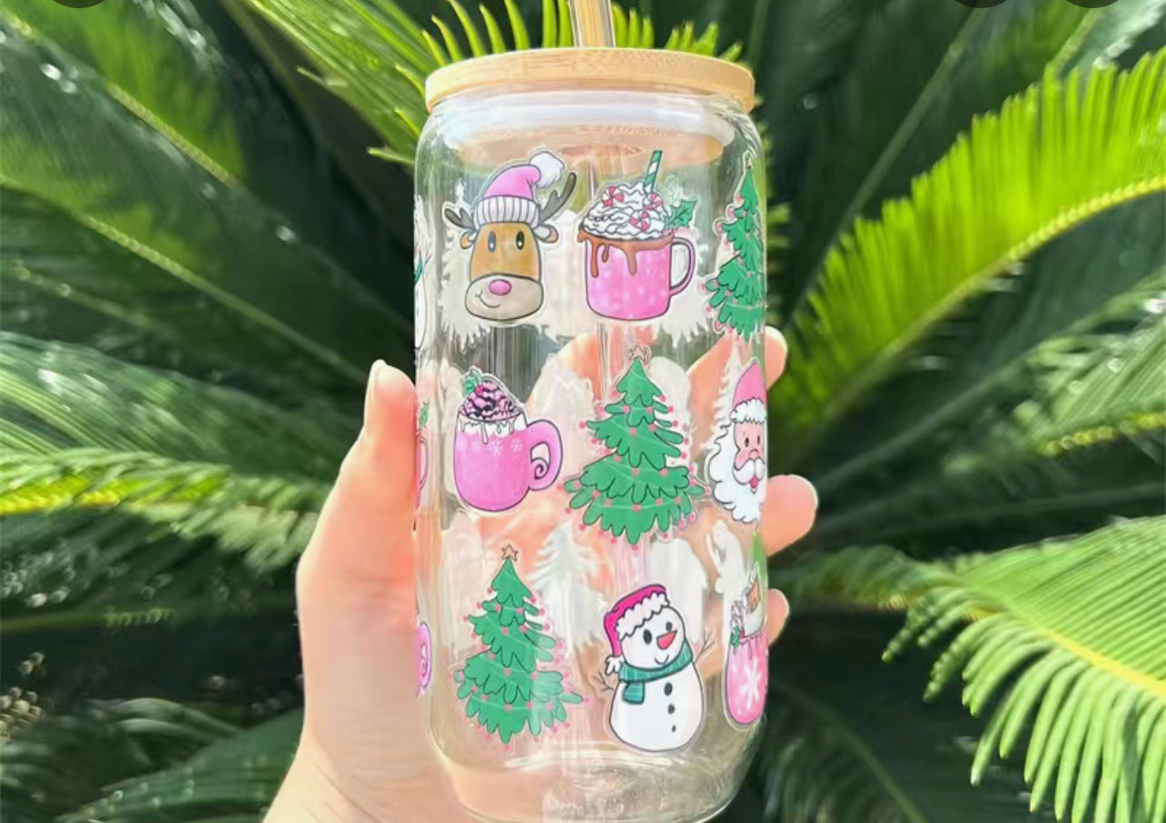 Holiday Glass Can