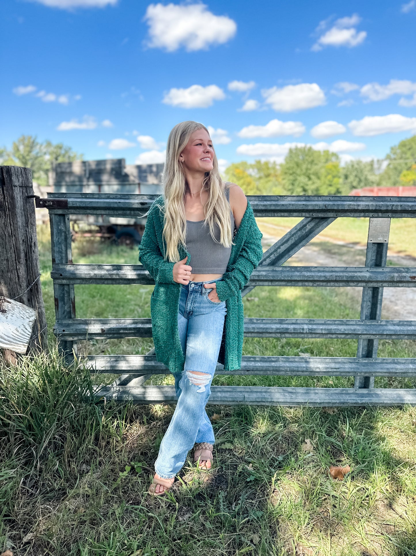 Missoula Mornings Cardigan - Emerald