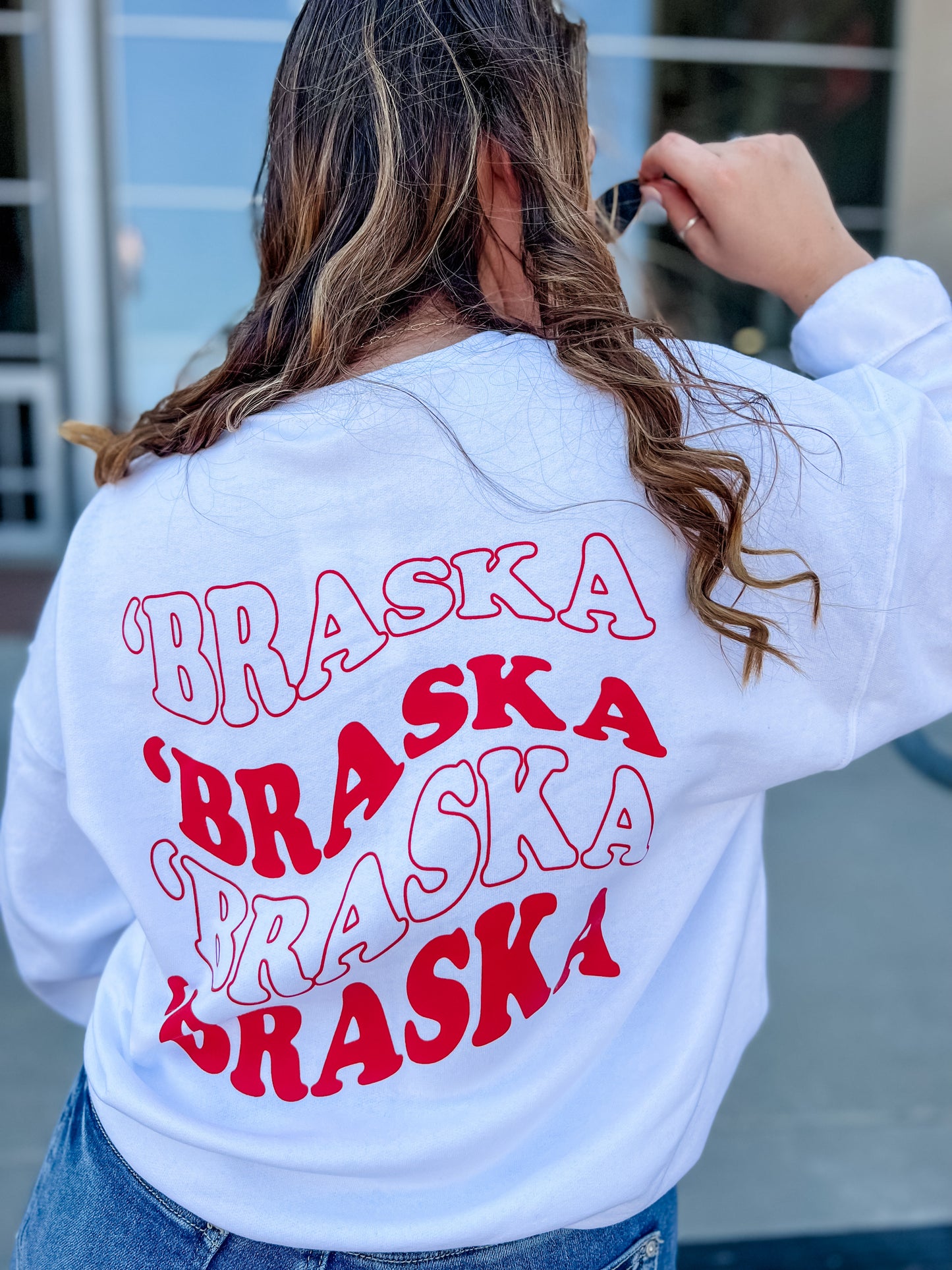 Braska Repeat Crew- White