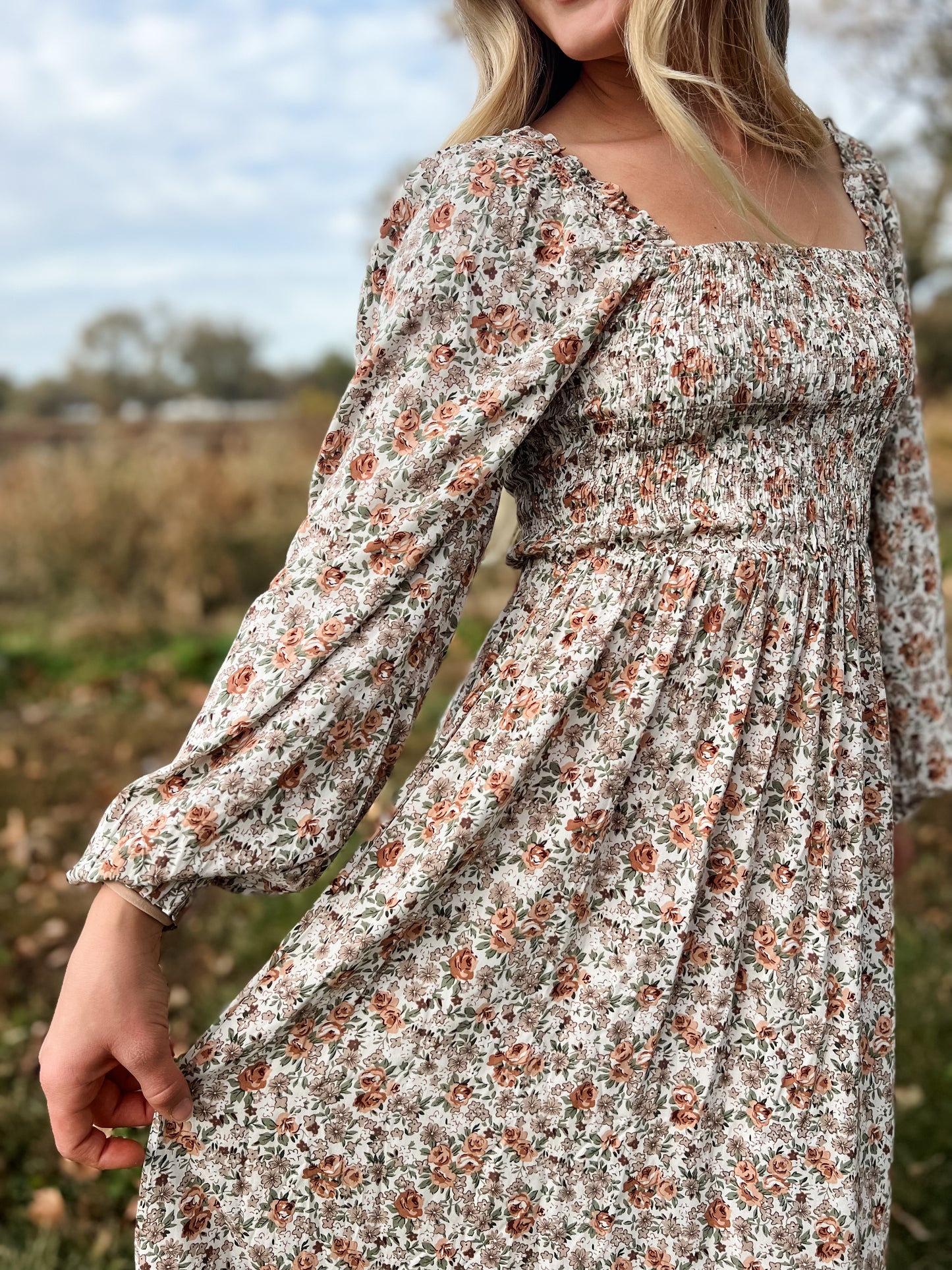 Emerie Floral Midi Dress
