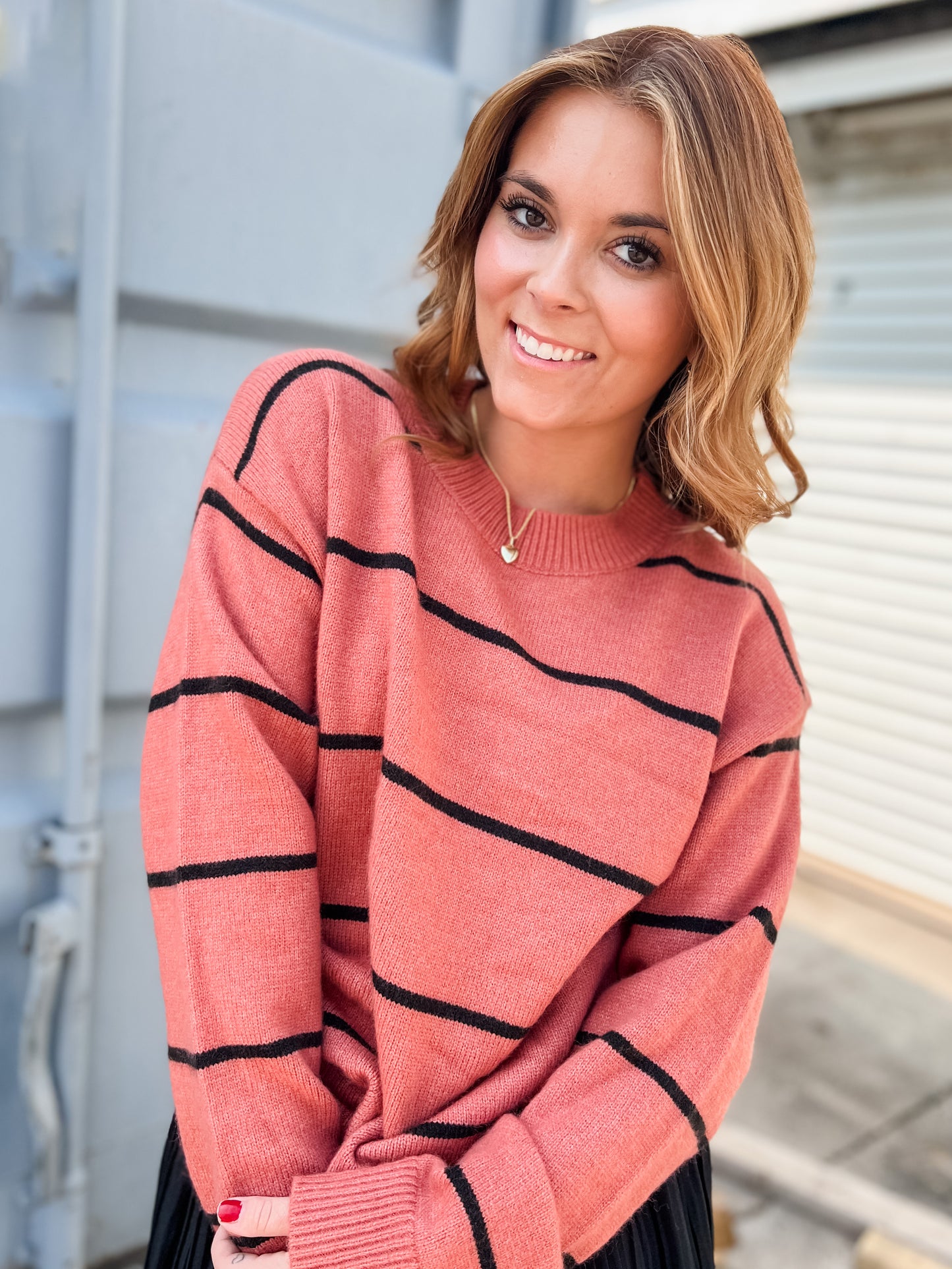 In Line Sweater - Clay