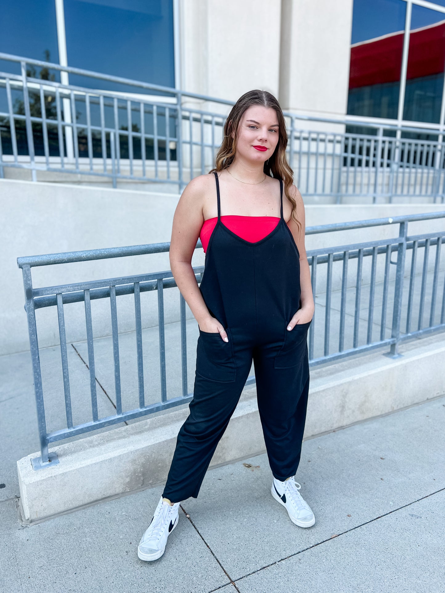 Shot Gun Overall Jumper - Black