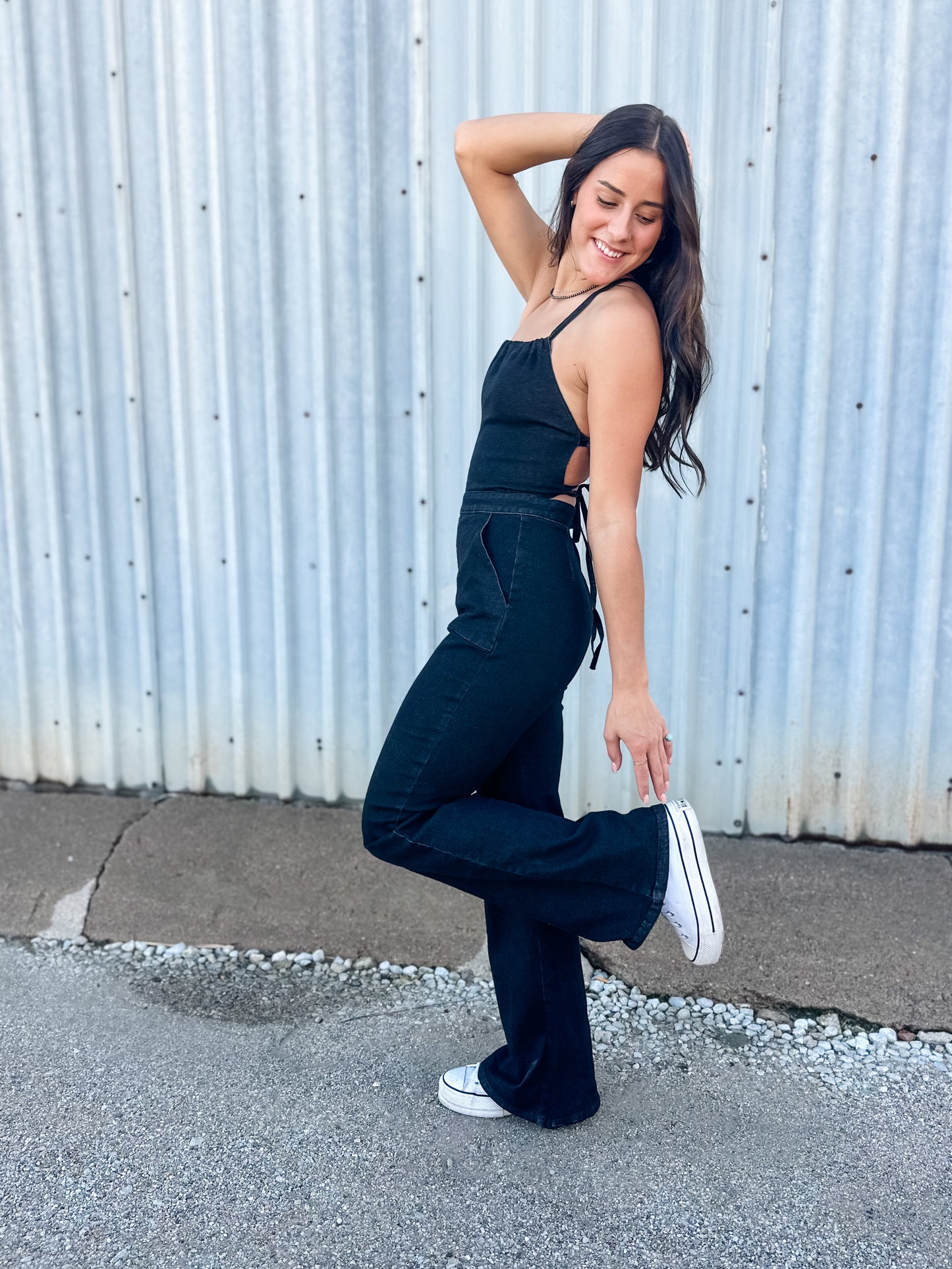 Whiskey Fever Denim Jumpsuit