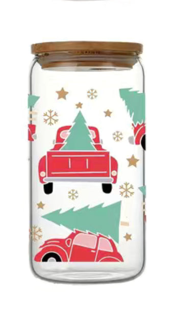 Holiday Glass Can