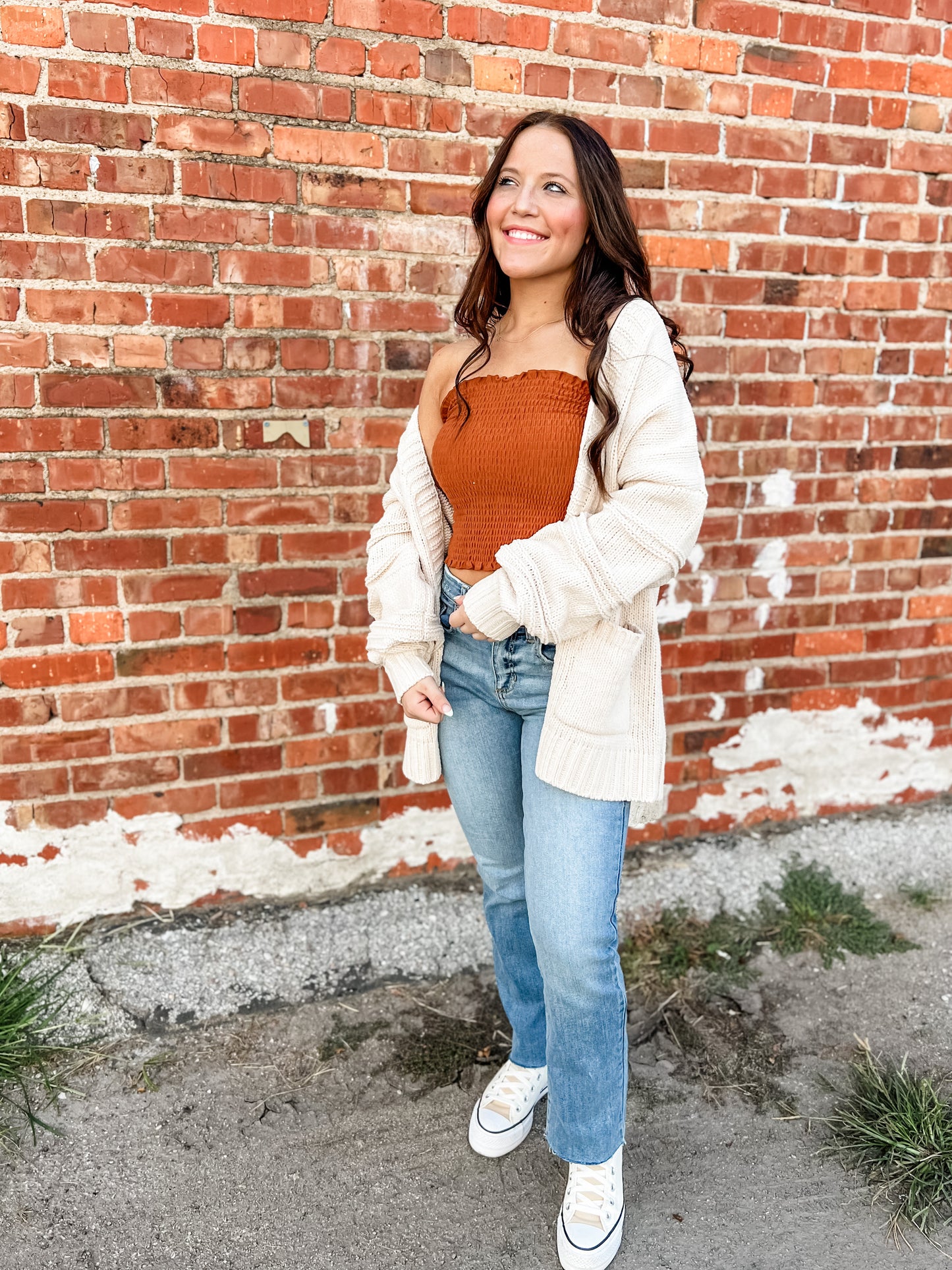 Talia Tube Top - Almond