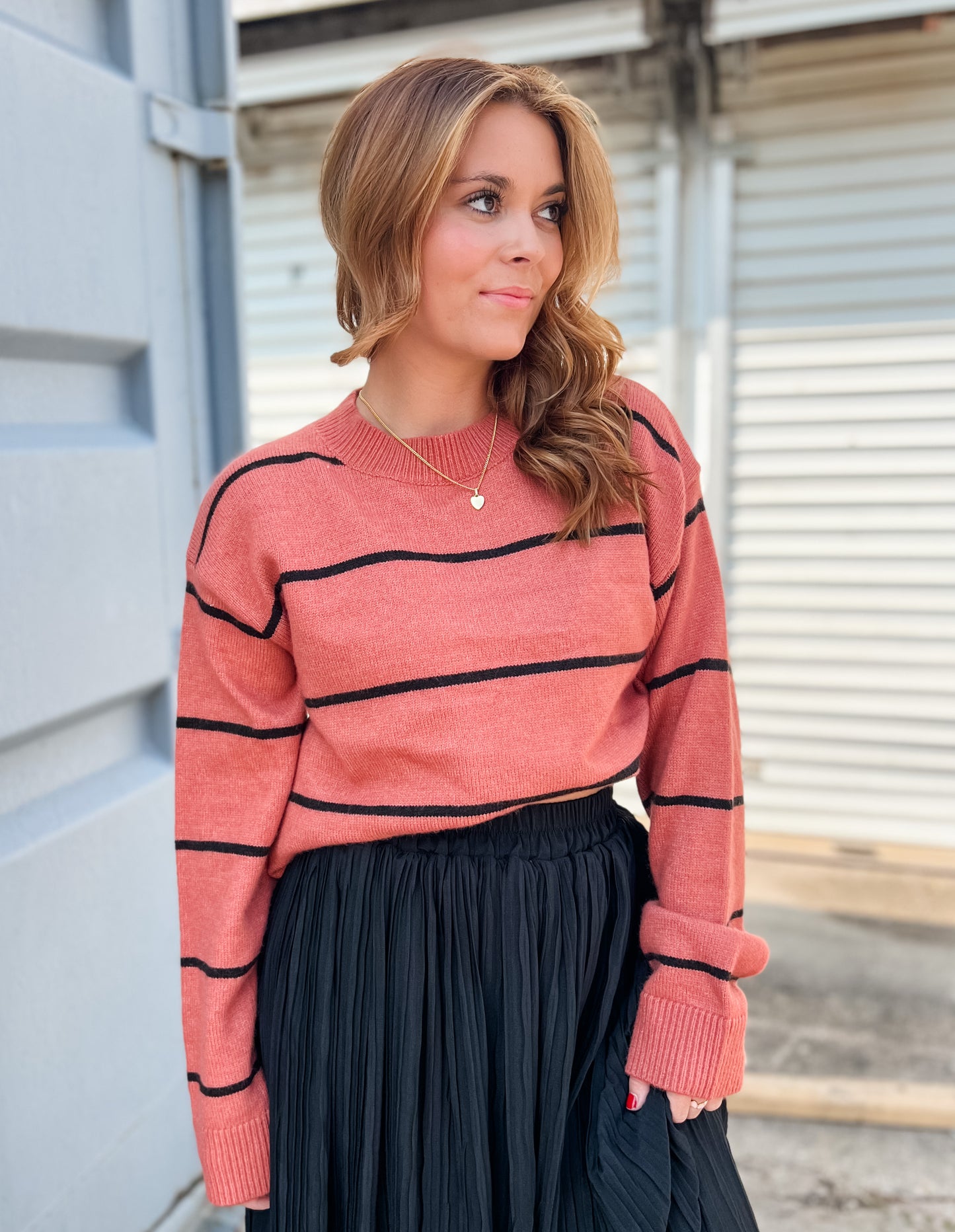 In Line Sweater - Clay