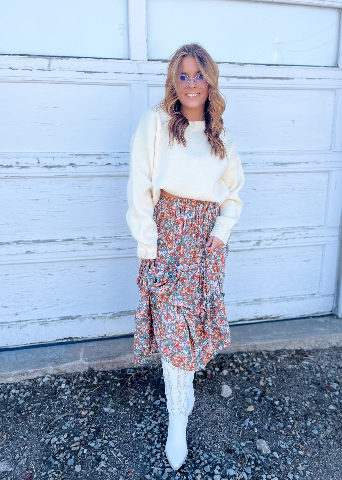 Grade A Floral Skirt