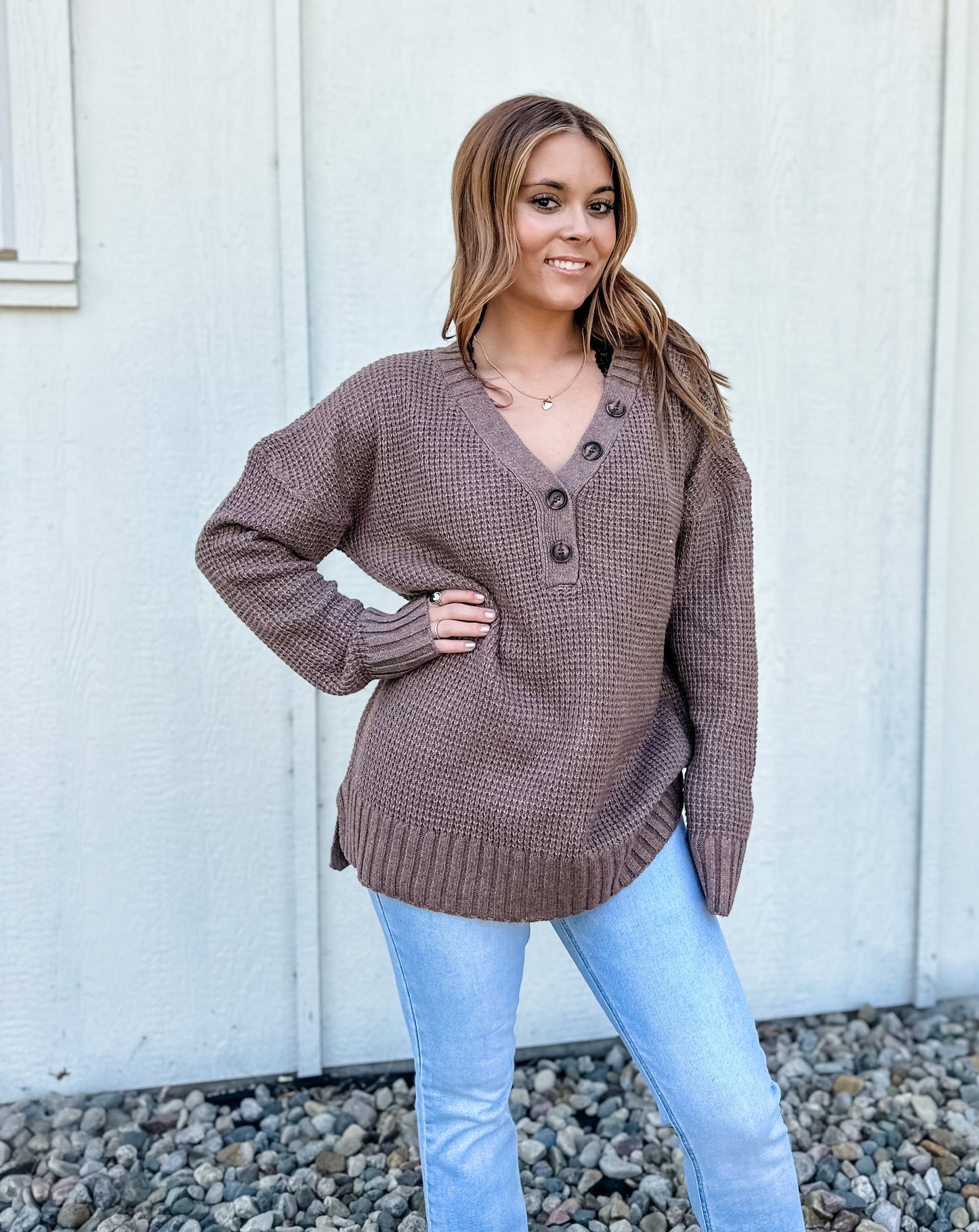 Cafe Mocha Knit Top