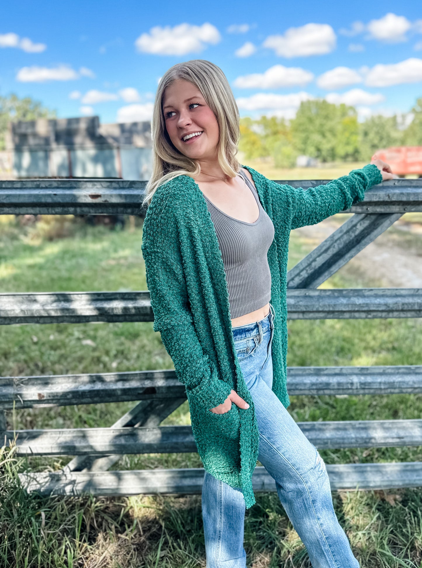 Missoula Mornings Cardigan - Emerald
