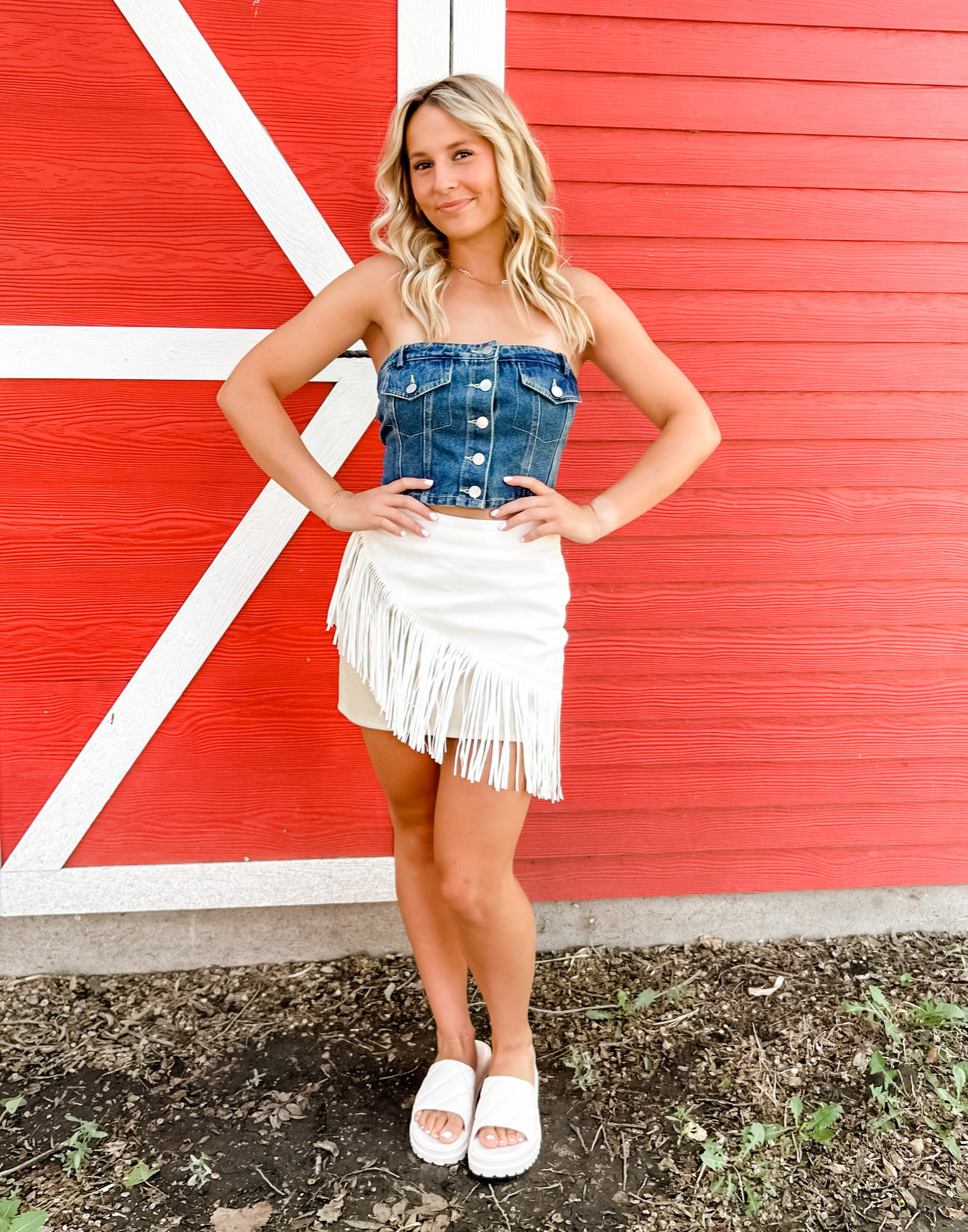 Hudson Denim Tube Top