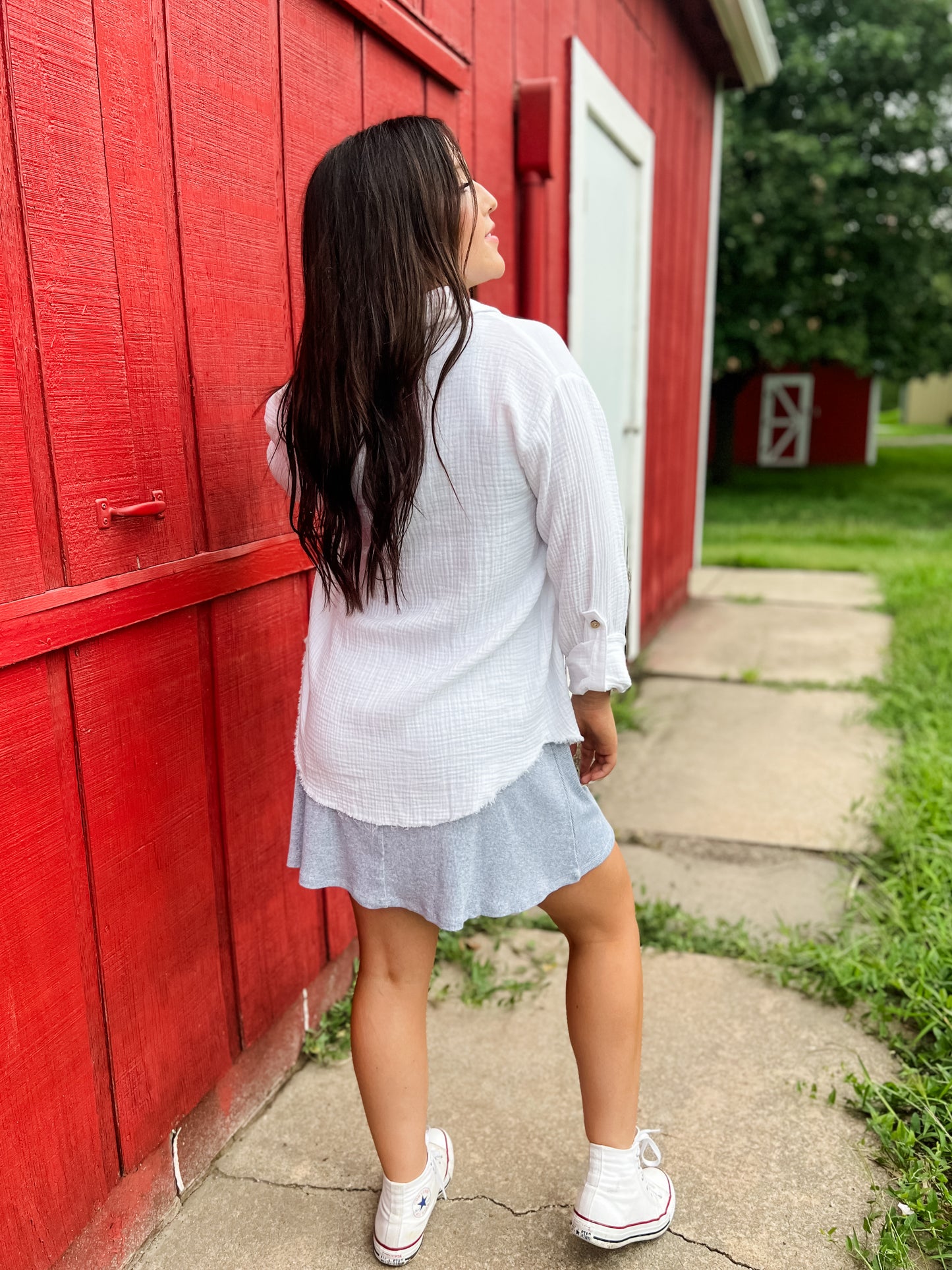 Good Gauze Button Down - Ivory