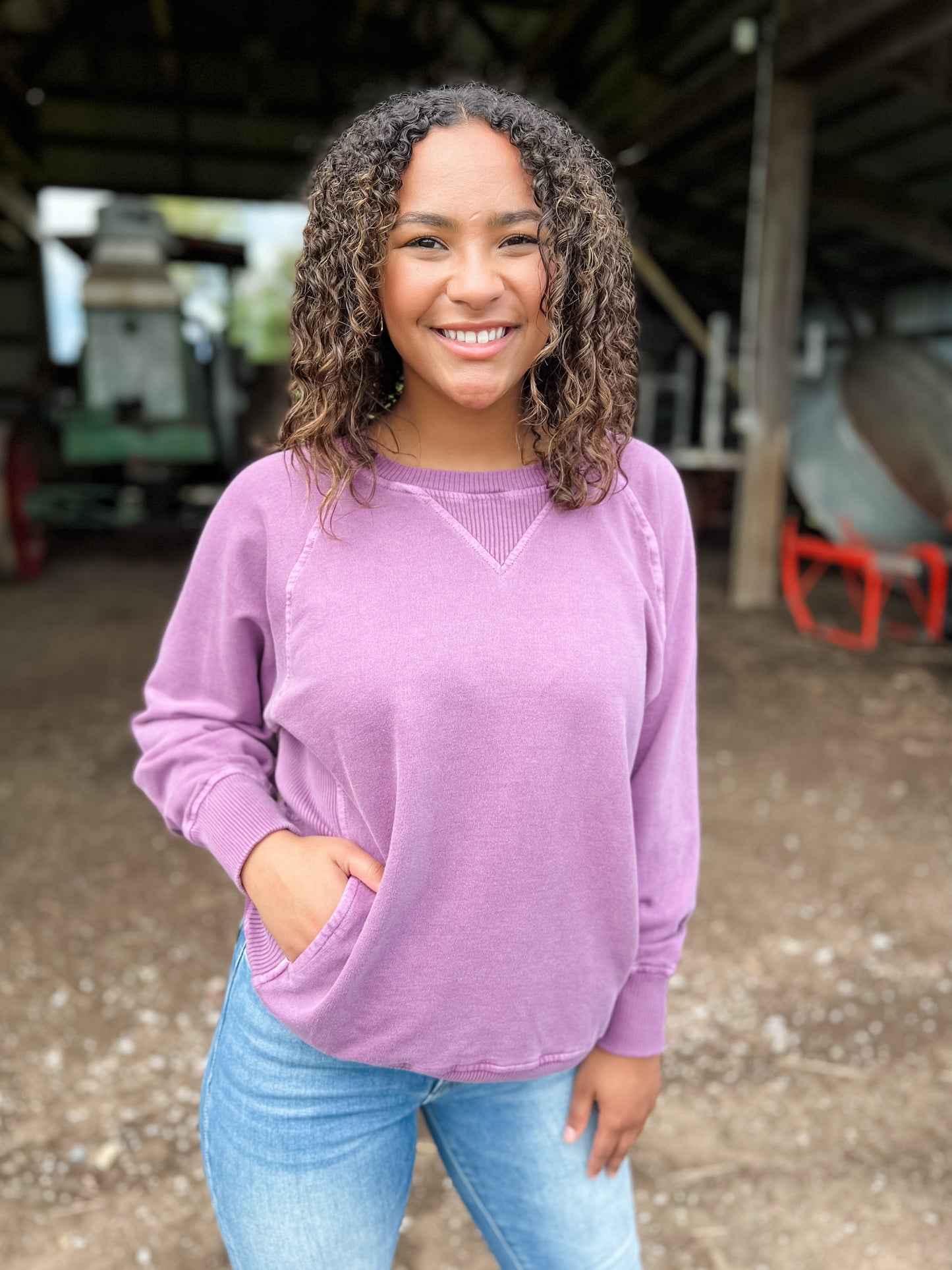 Tia Pocket Crew - Plum