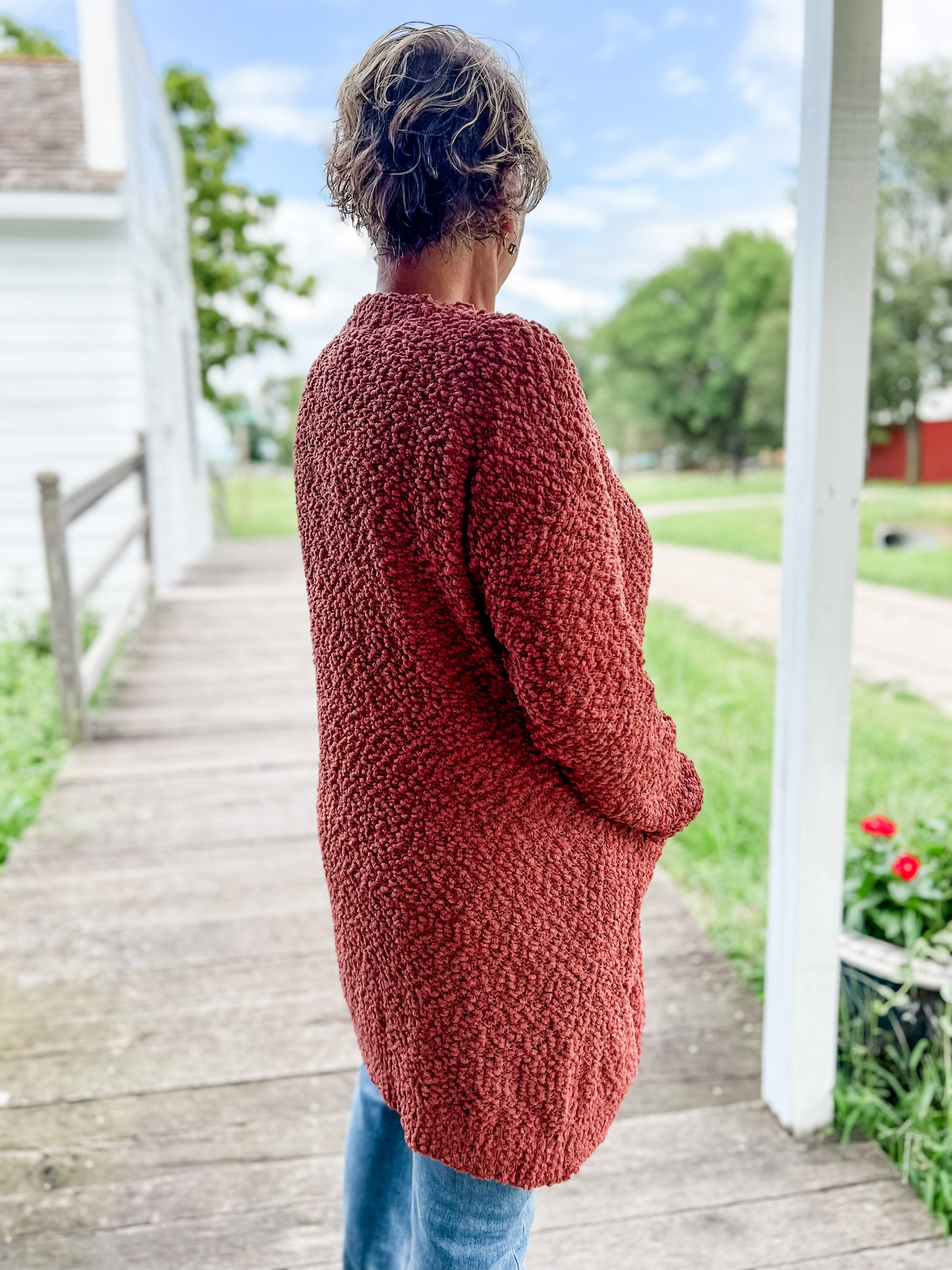 Missoula Mornings Cardigan - Brick