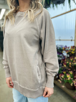 Tia Pocket Crew - Ash Mocha