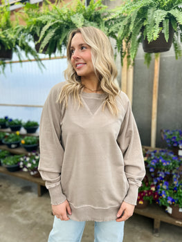 Tia Pocket Crew - Ash Mocha