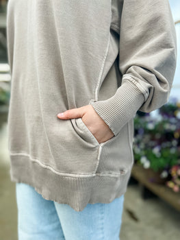 Tia Pocket Crew - Ash Mocha