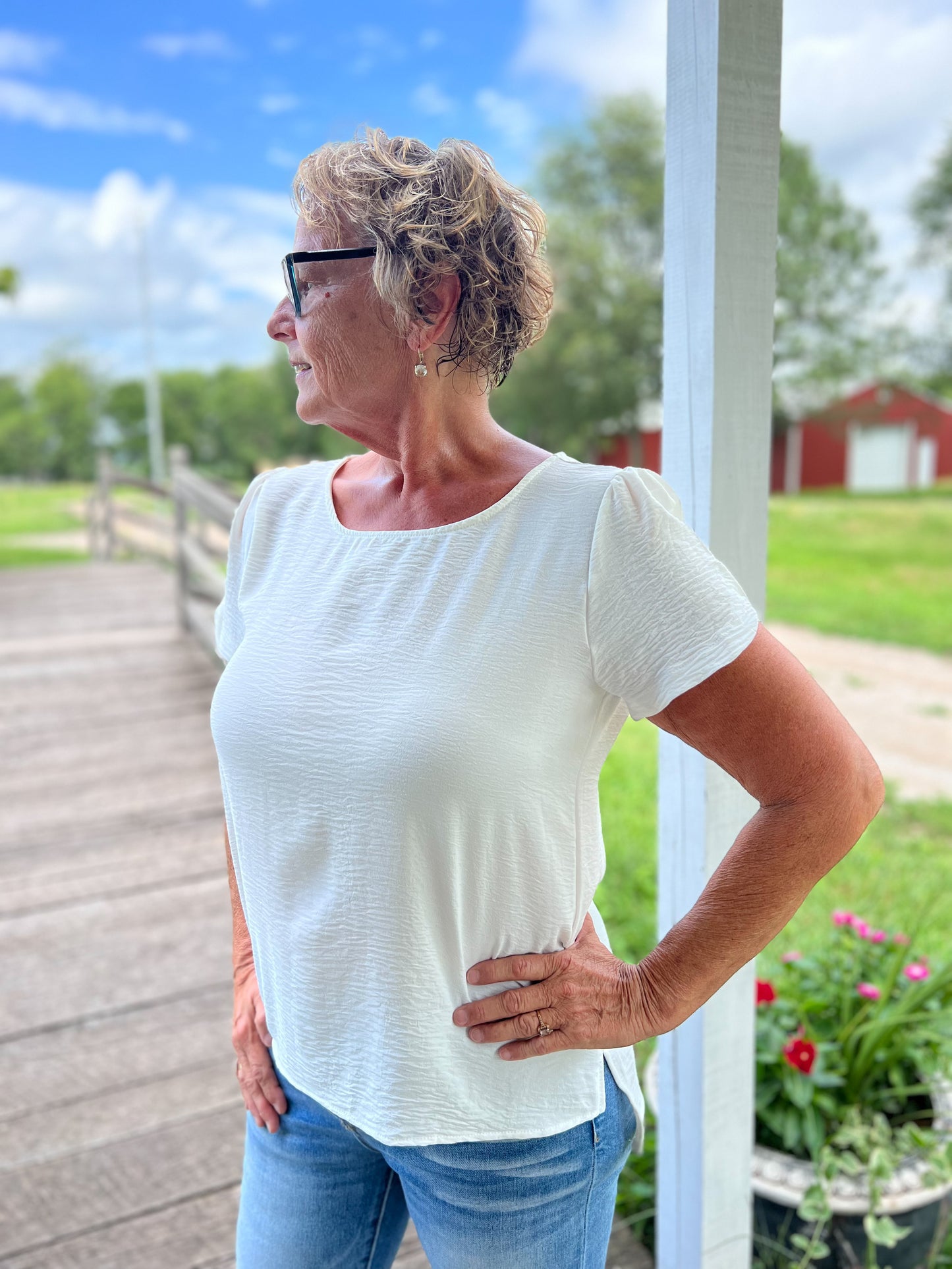 Nora Blouse - Ivory