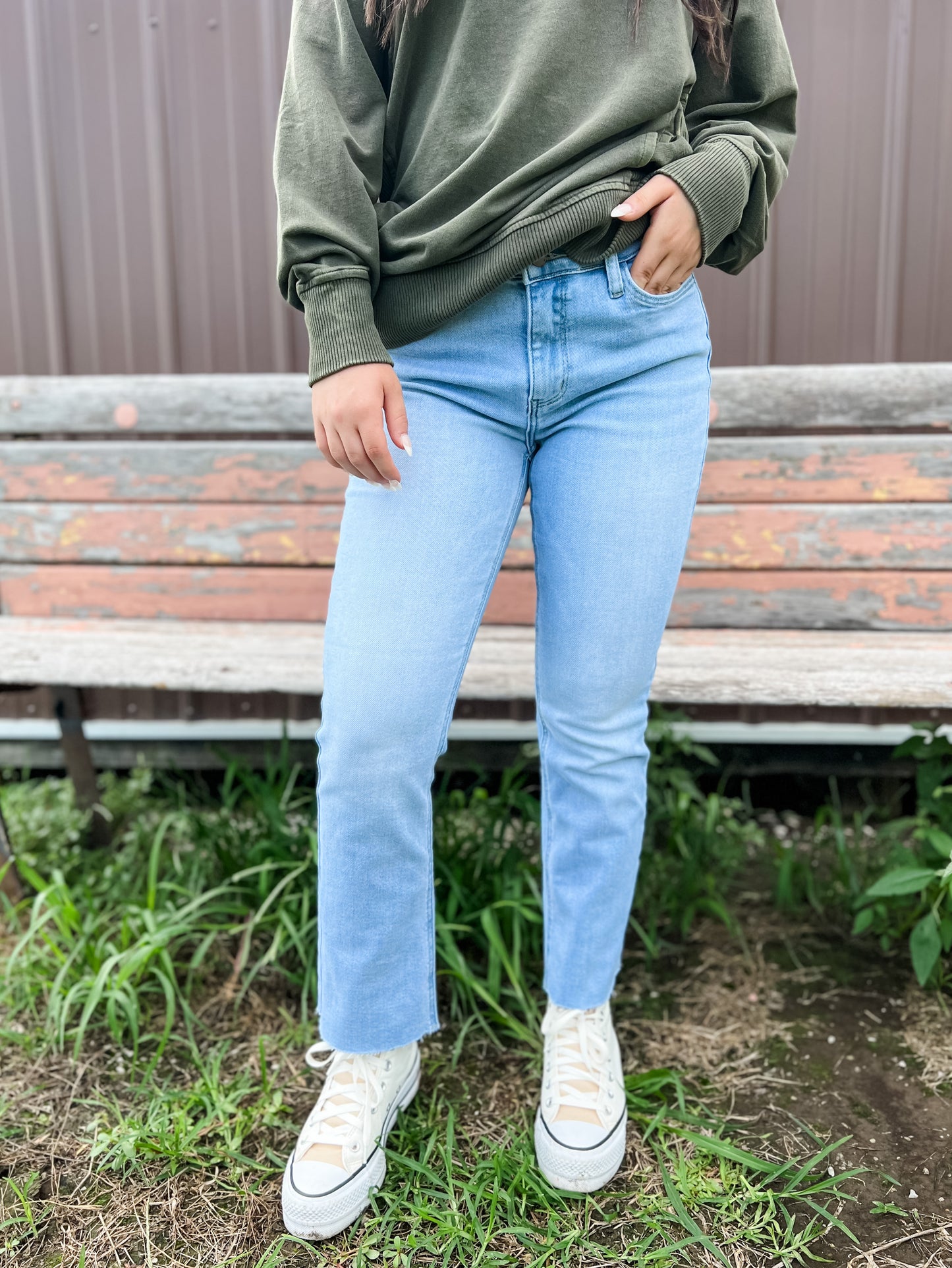 Bright Eyed Straight Leg Denim