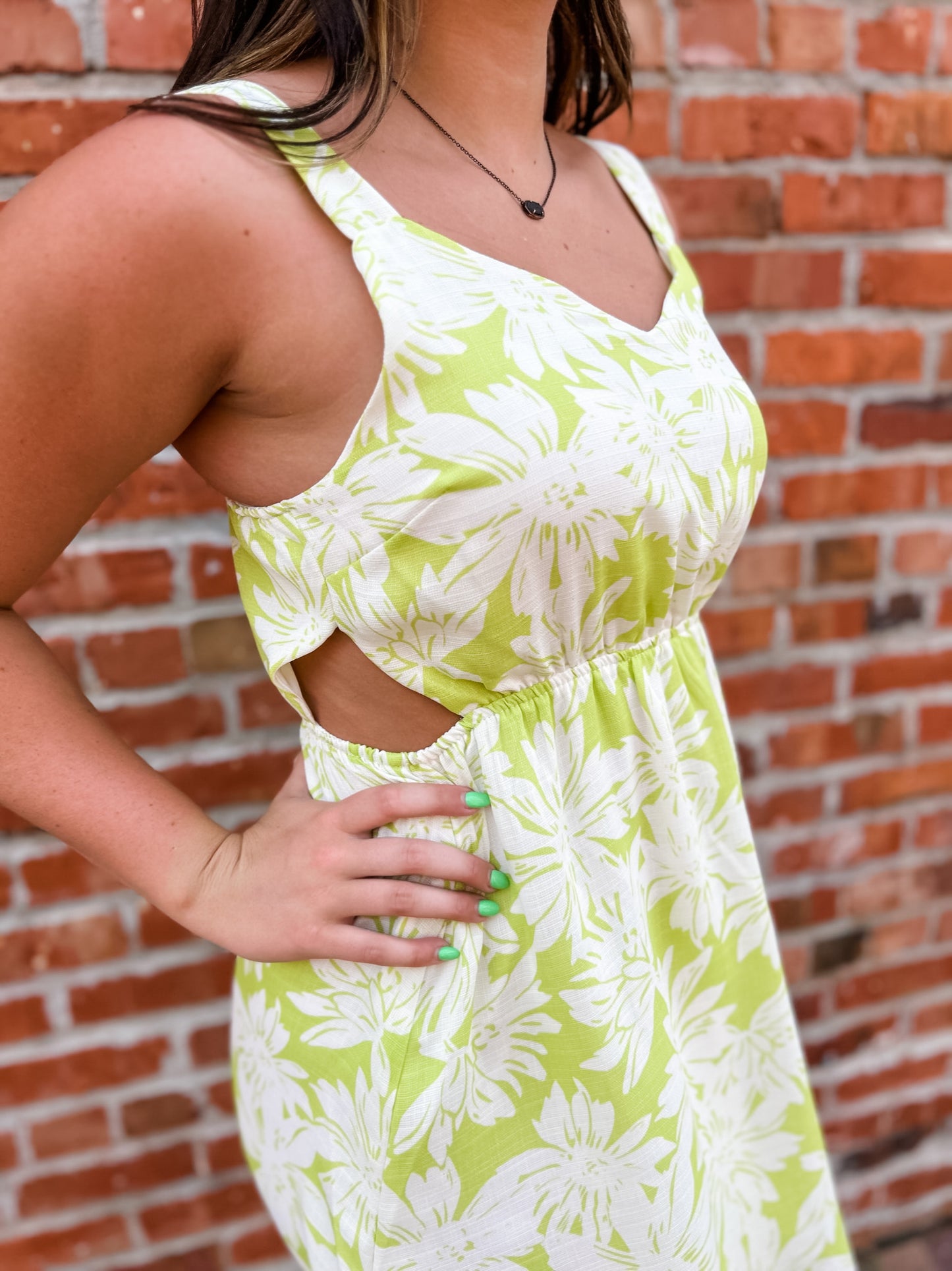 Neon Fields Mini Dress