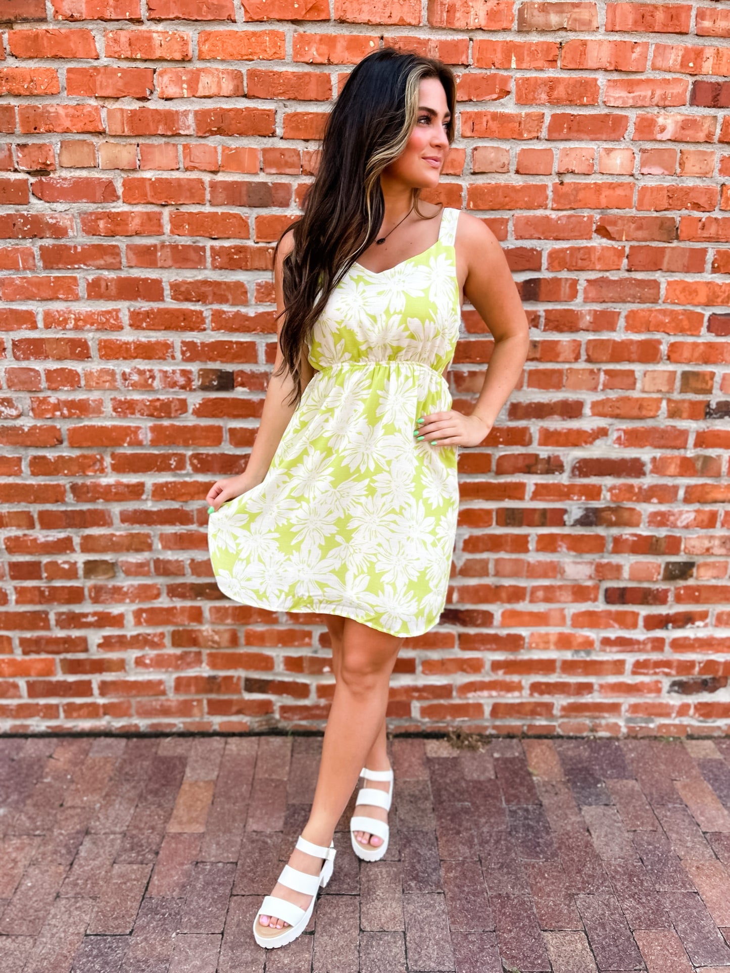 Neon Fields Mini Dress