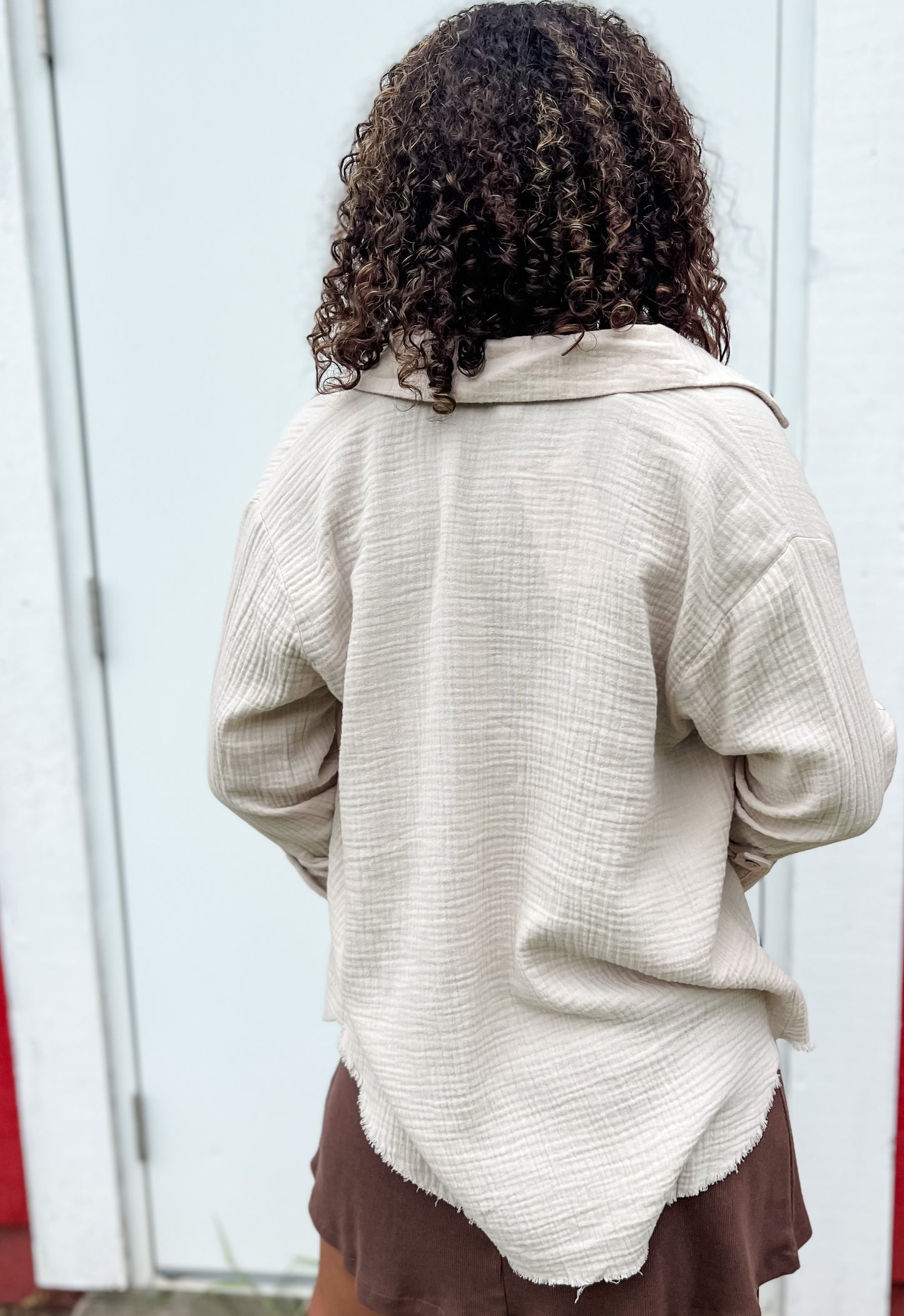 Good Gauze Button Down - Sand