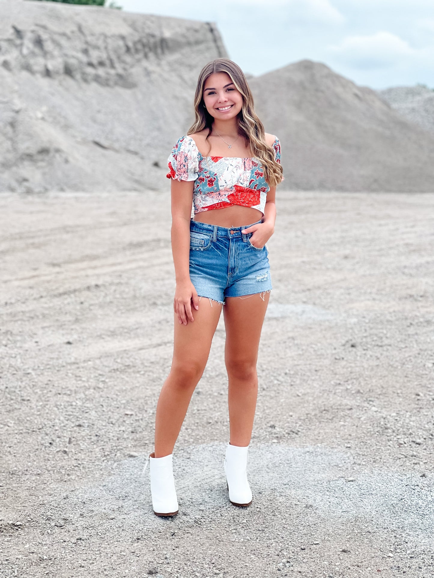 American Hunny Crop - Red Multi