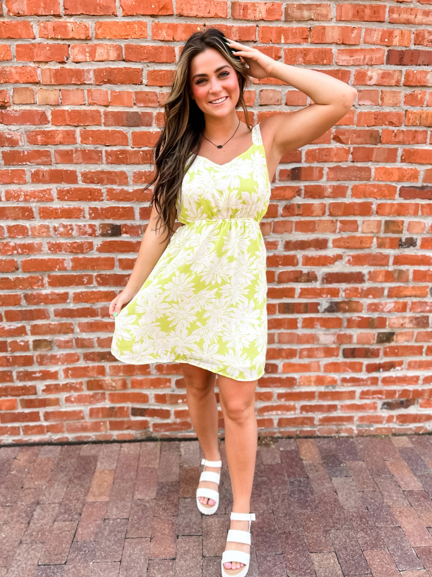 Neon Fields Mini Dress