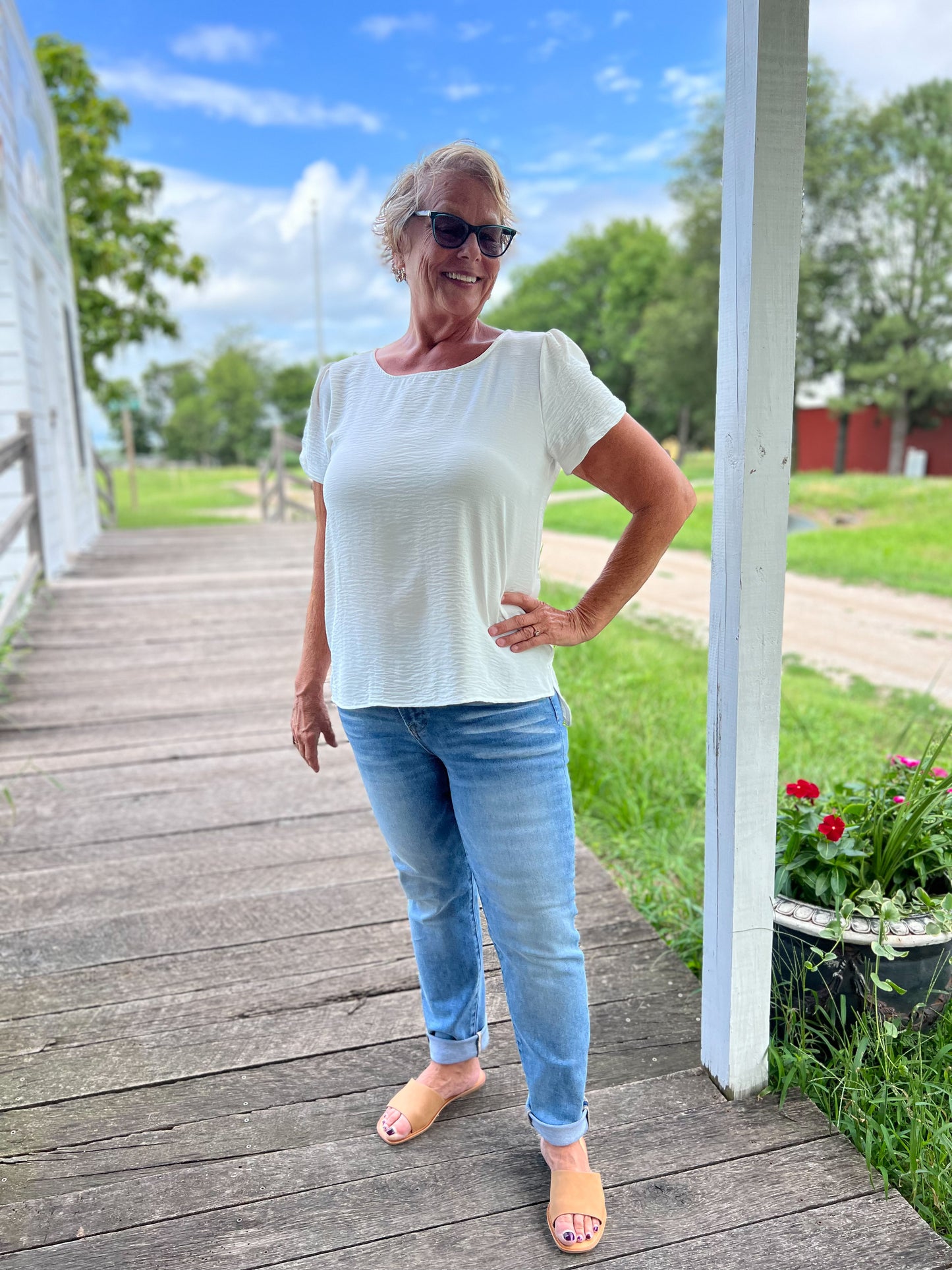 Nora Blouse - Ivory