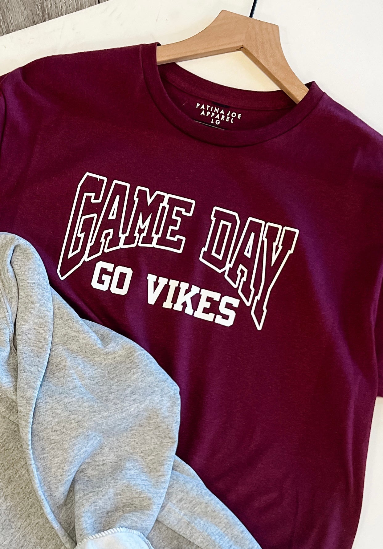 GAME DAY - VIKES Tee - Maroon
