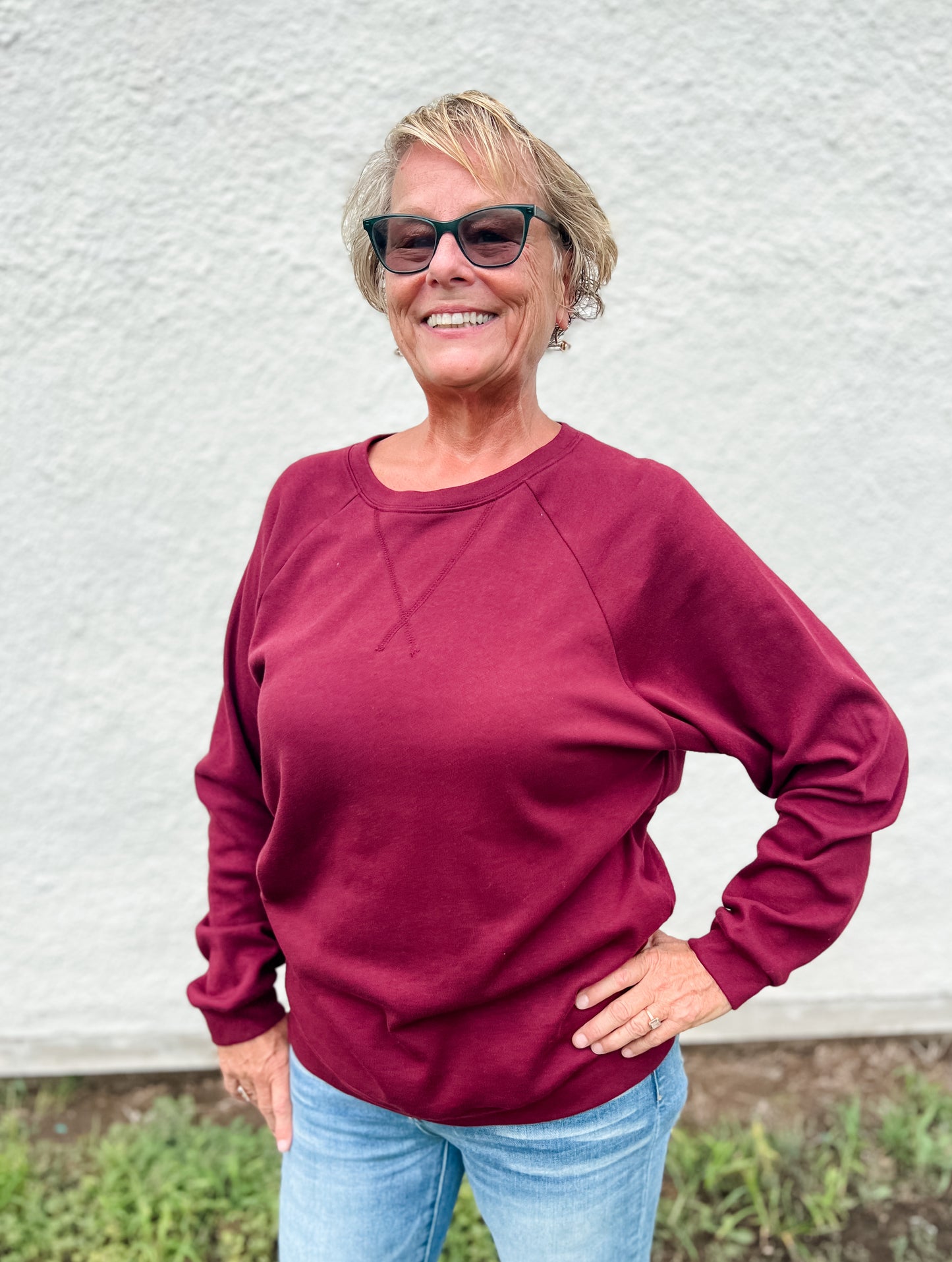Never Enough Lightweight Crew - Burgundy