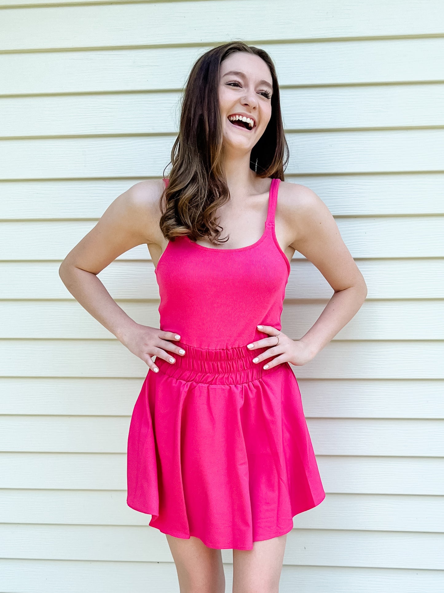 Somethin' Bout You Romper - Radiant Razz