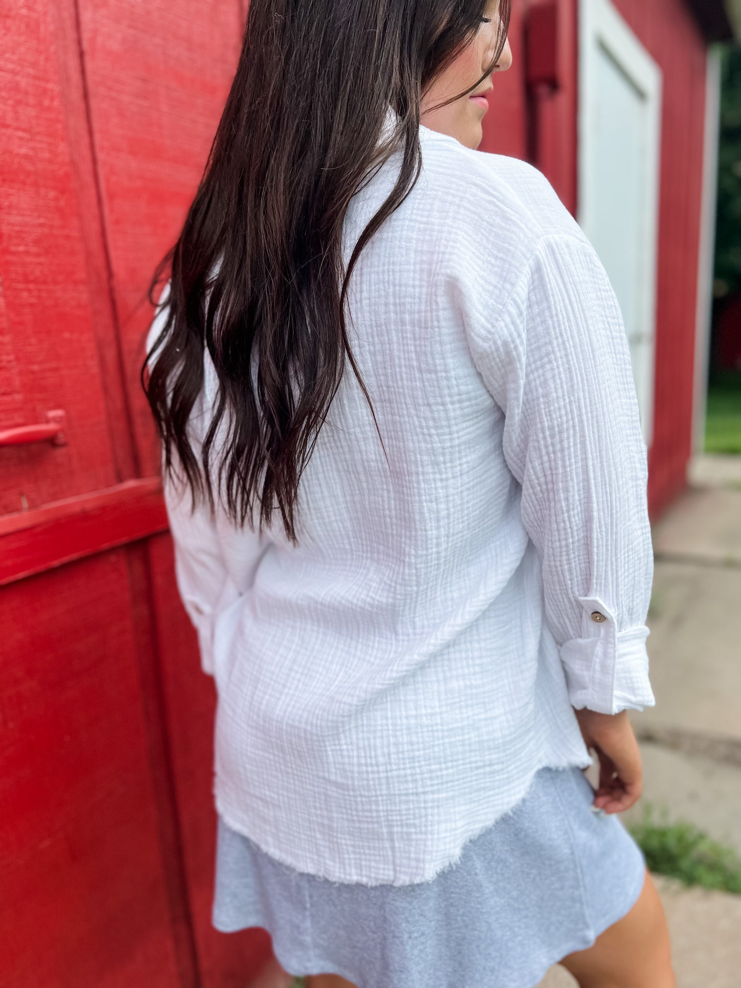 Good Gauze Button Down - Ivory