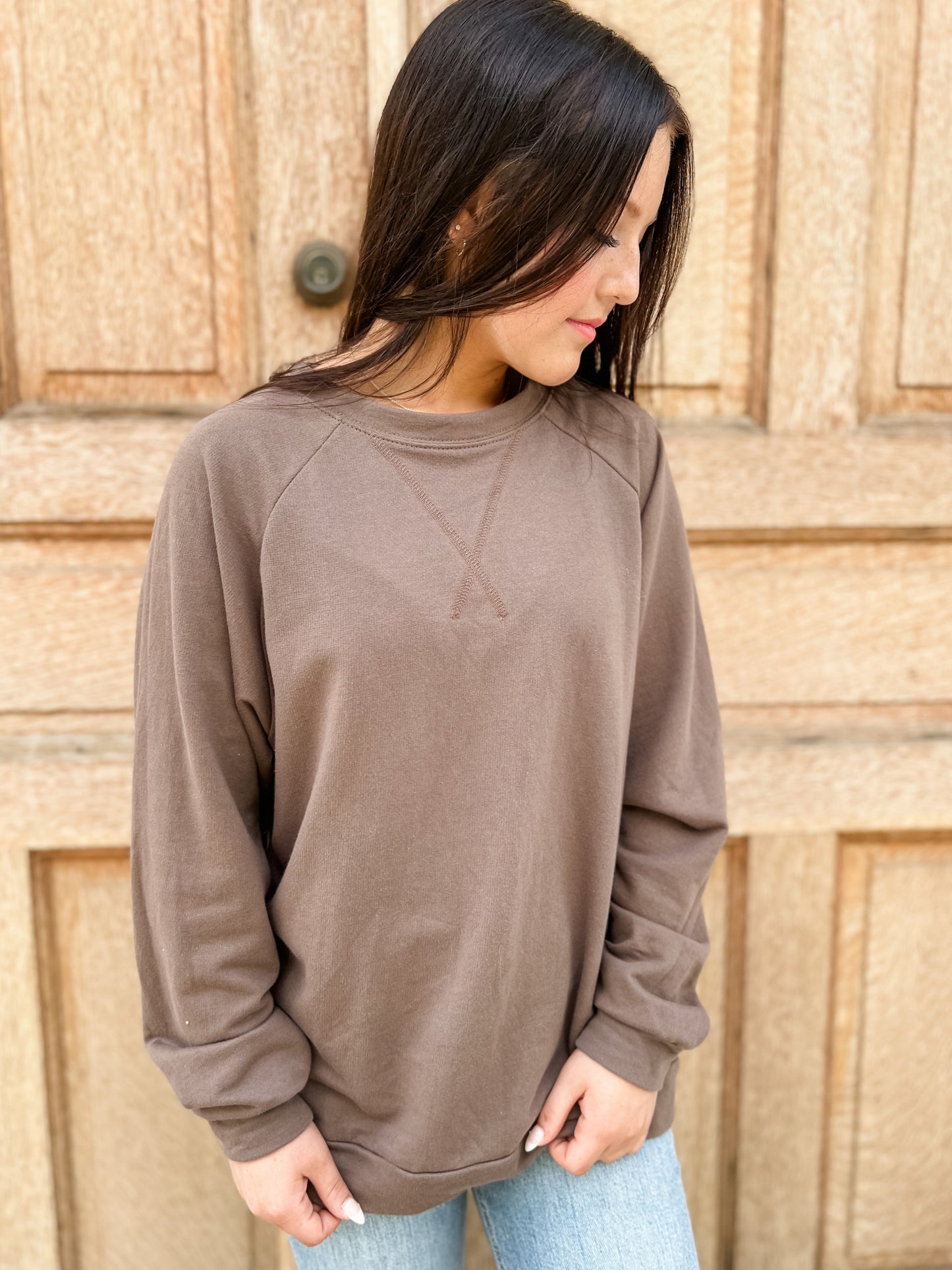 Never Enough Lightweight Crew - Mocha