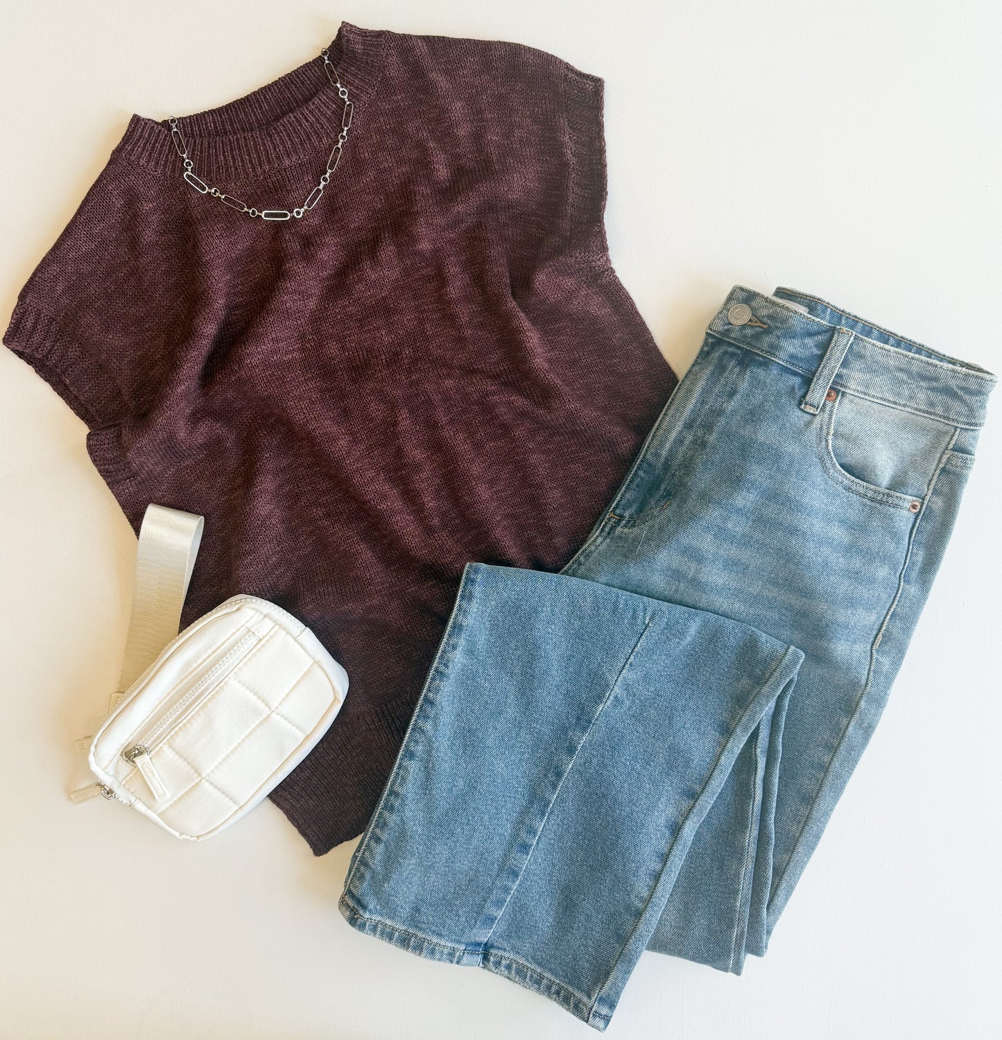 Apple Crisp Sweater Top - Chocolate