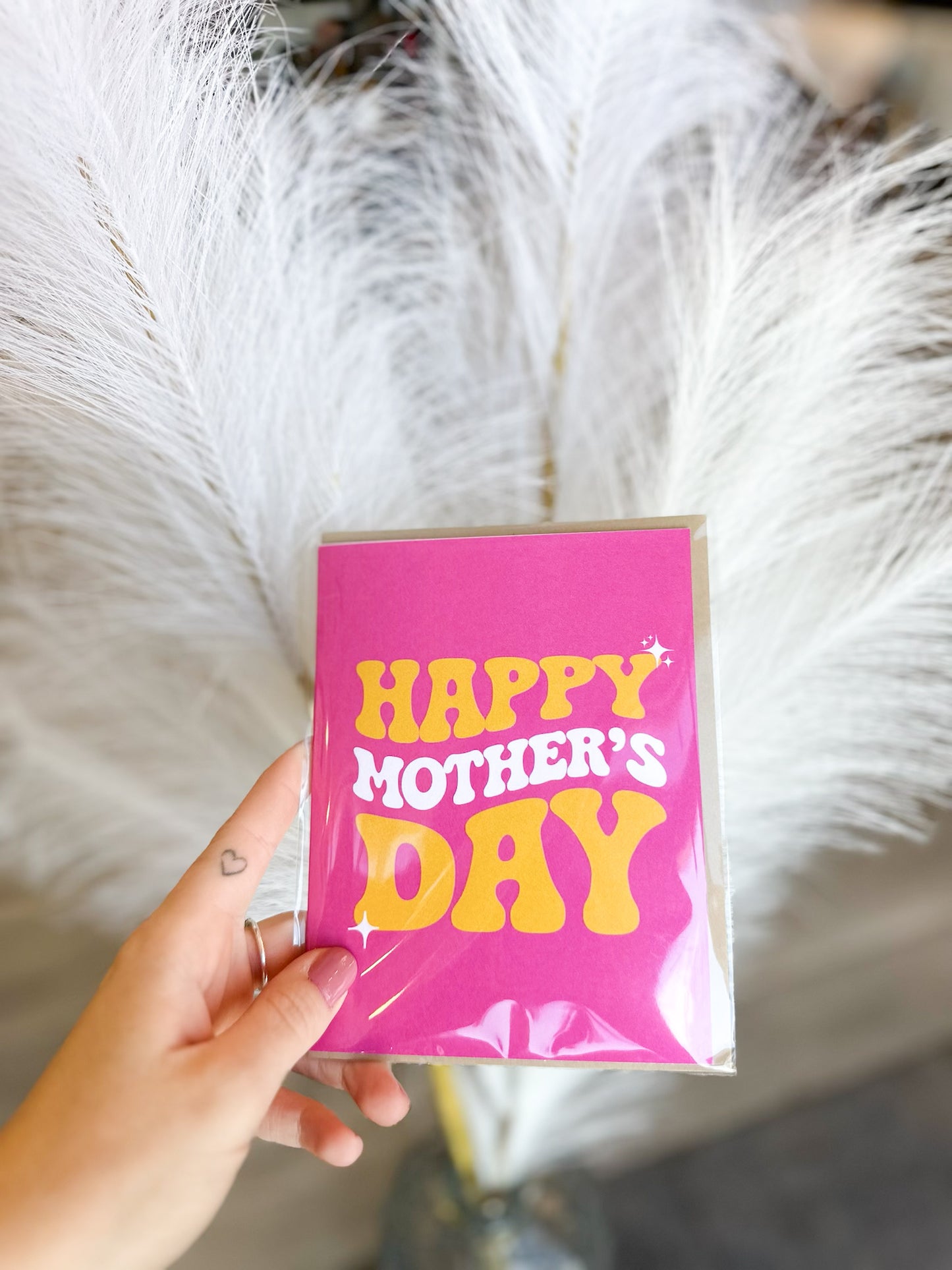 Big Moods Card - Happy Mother’s Day Pink and Yellow