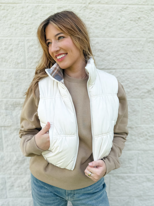 Change My Mind Reversible Puffer Vest
