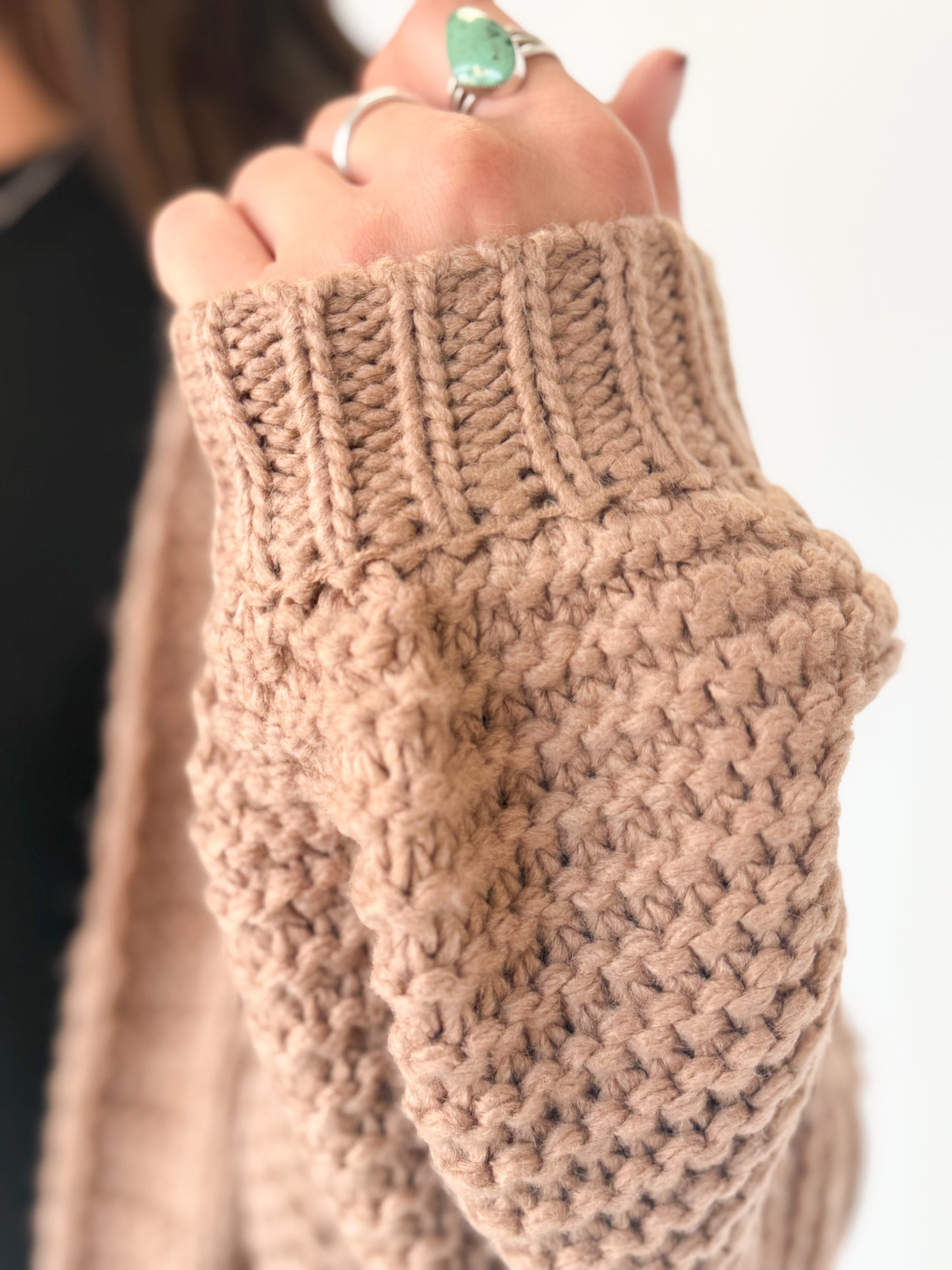 Wondering Why Cable Knit Cardigan