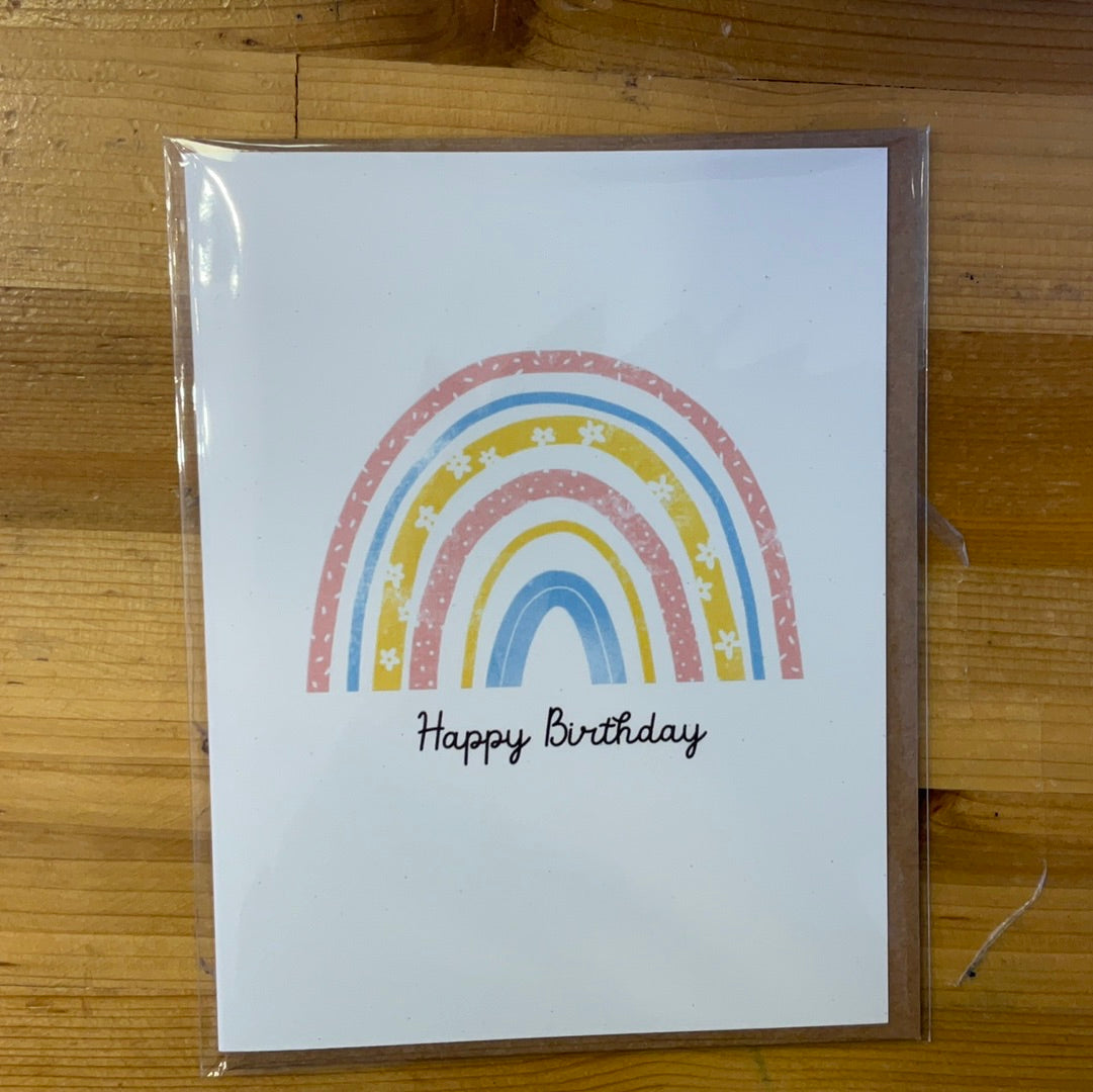 Anastasia Co. Card - Happy Birthday with Rainbow