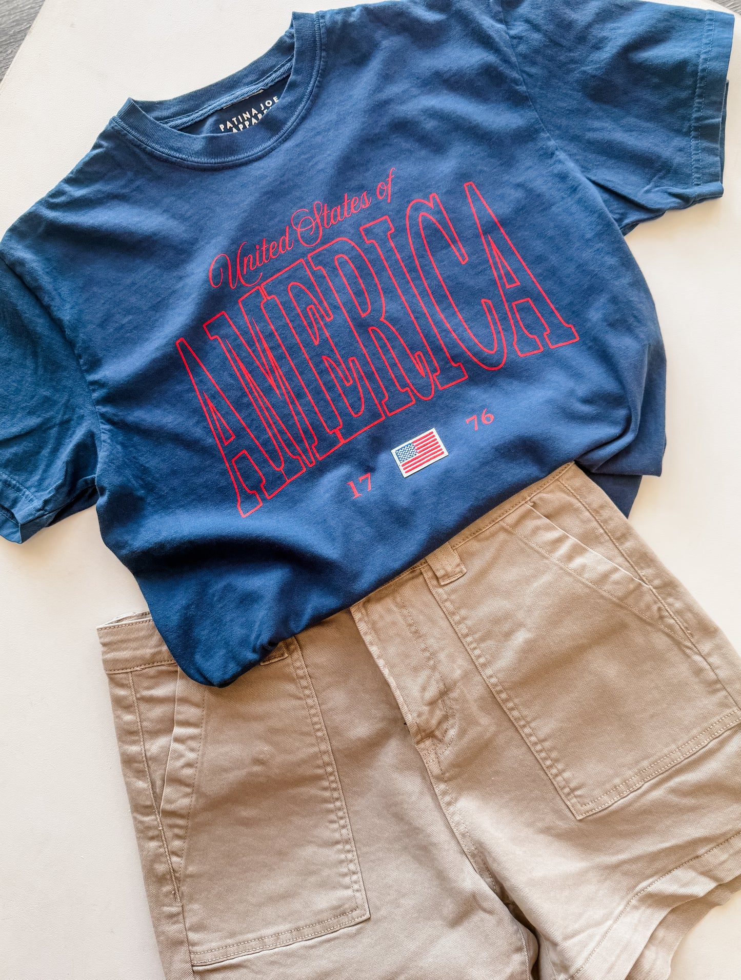 United States of America Tee - Denim Blue