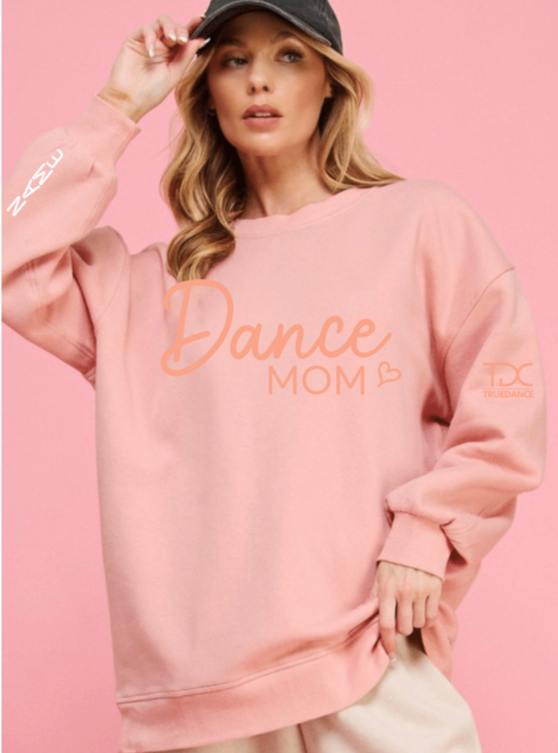 Dance Mom Crew Neck - Dusty Pink