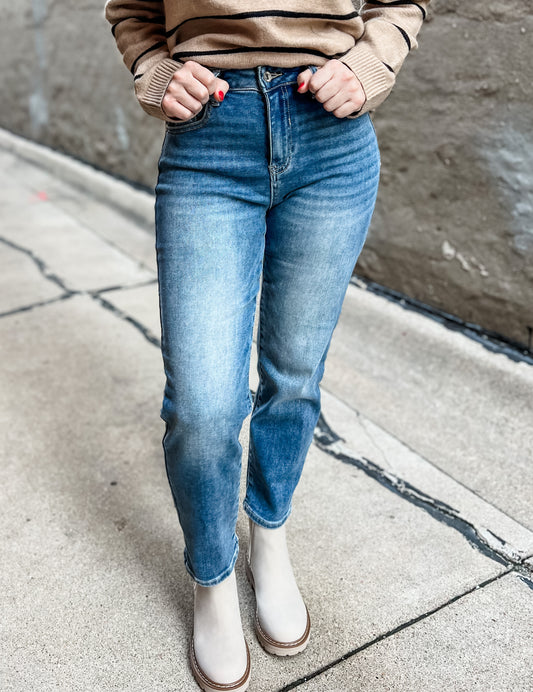 Josie Relaxed Straight Jeans