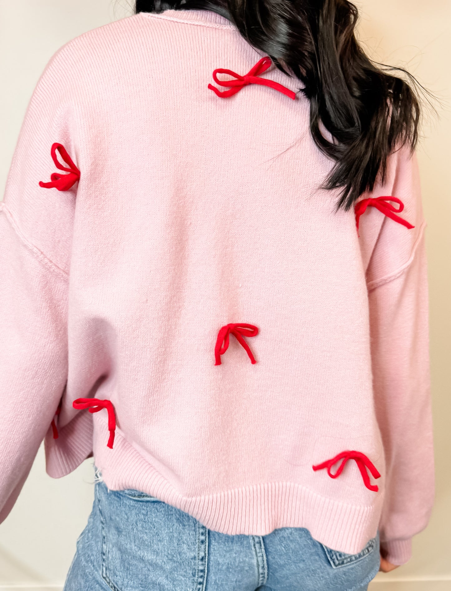 Sweet Bows Cardigan - Pink