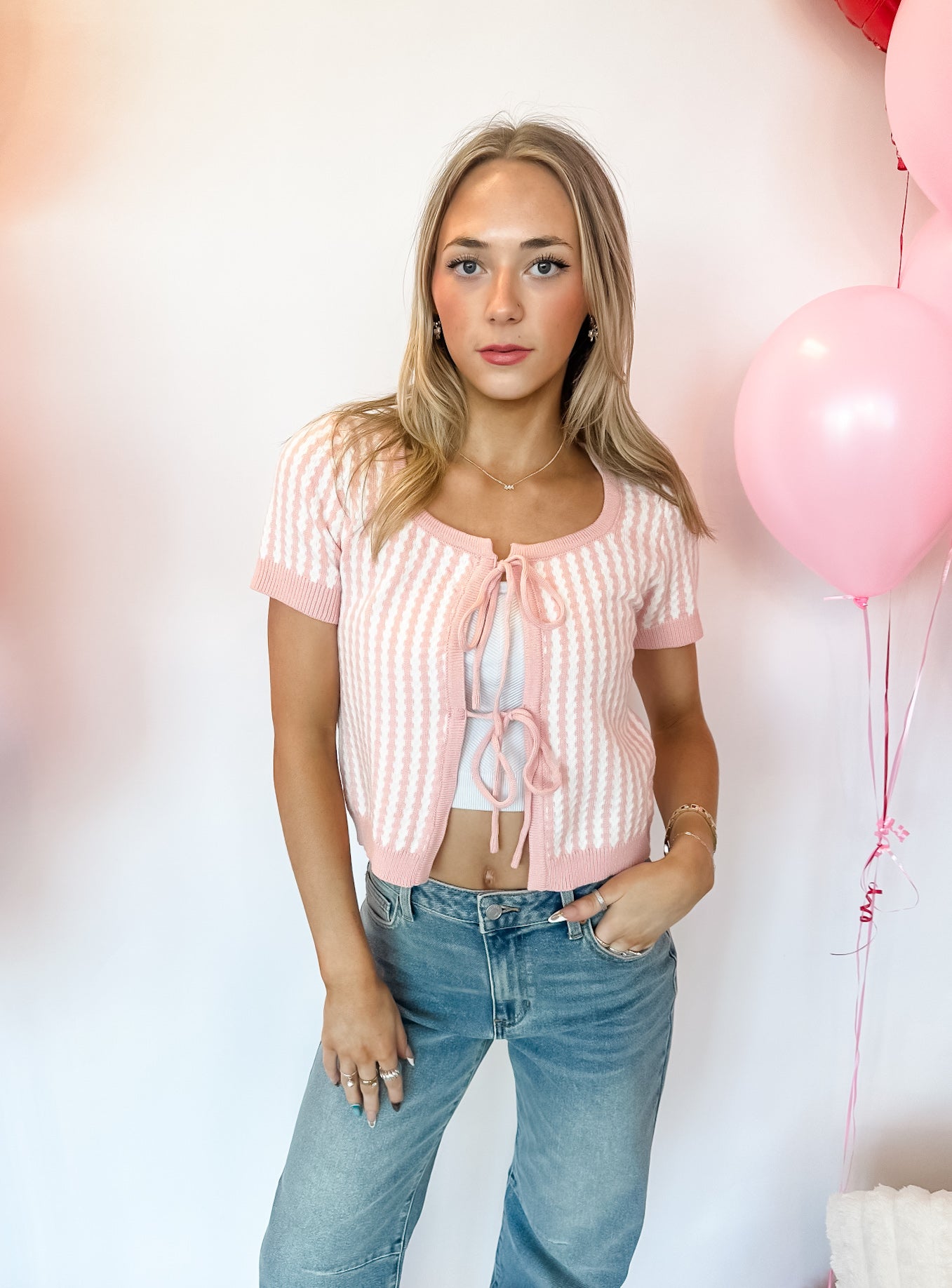 Tie-Me-Up Striped Top