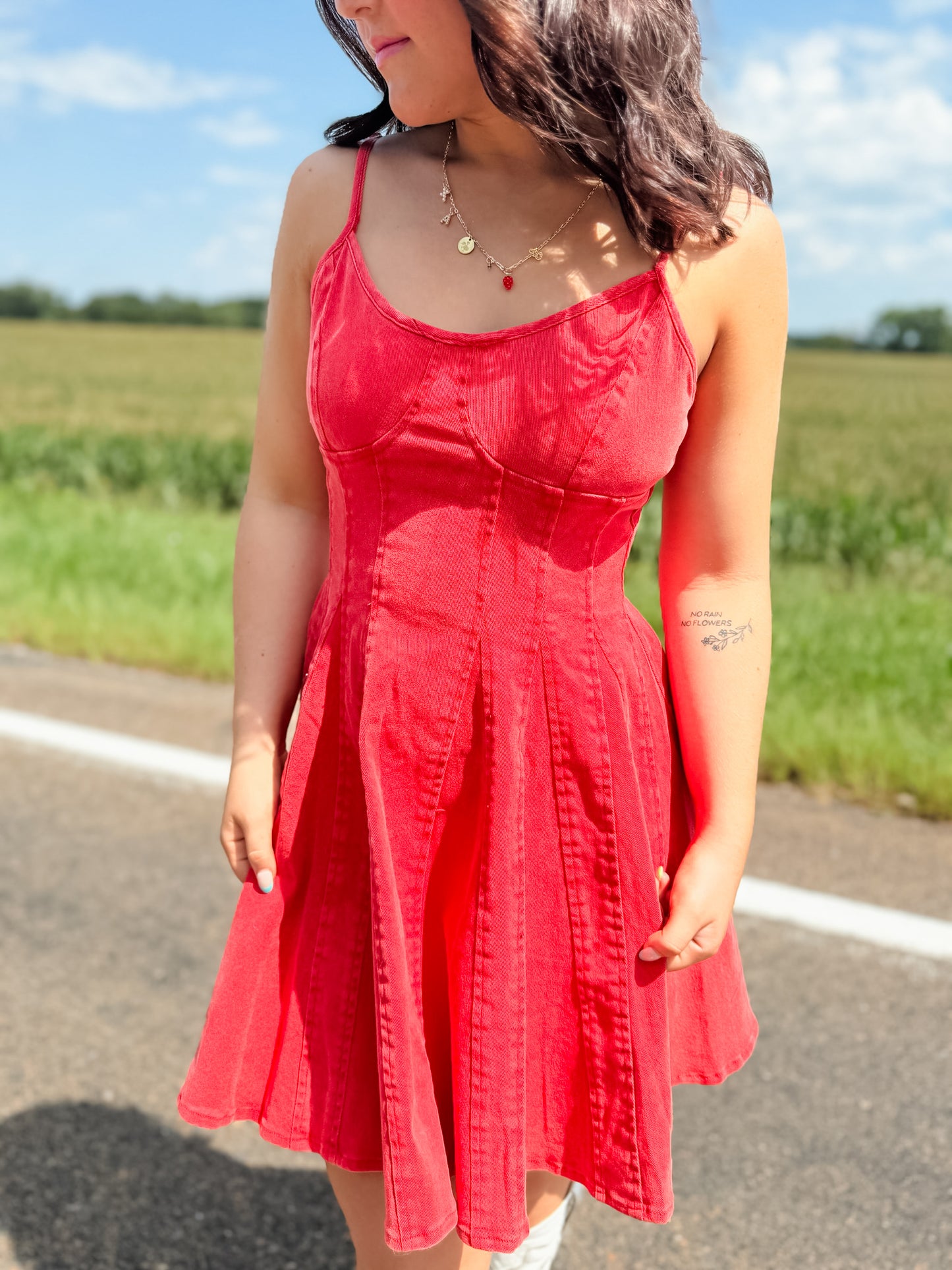 West Texas Mini Dress - Ruby