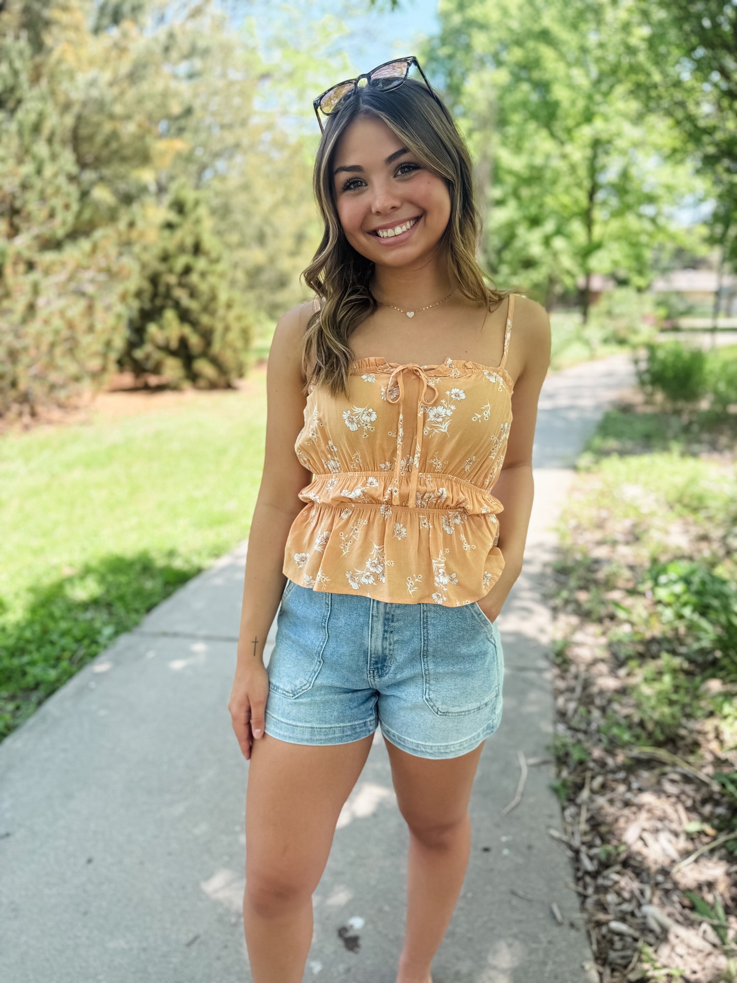 Prairie Peony Ruffle Top