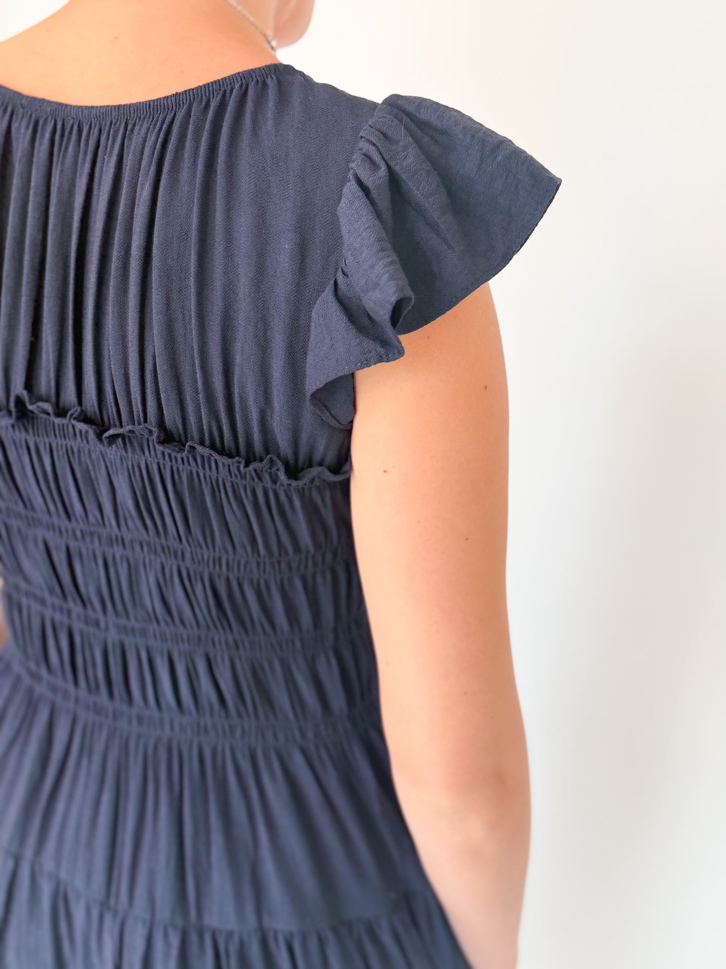 Rosalie Midi Dress - Navy