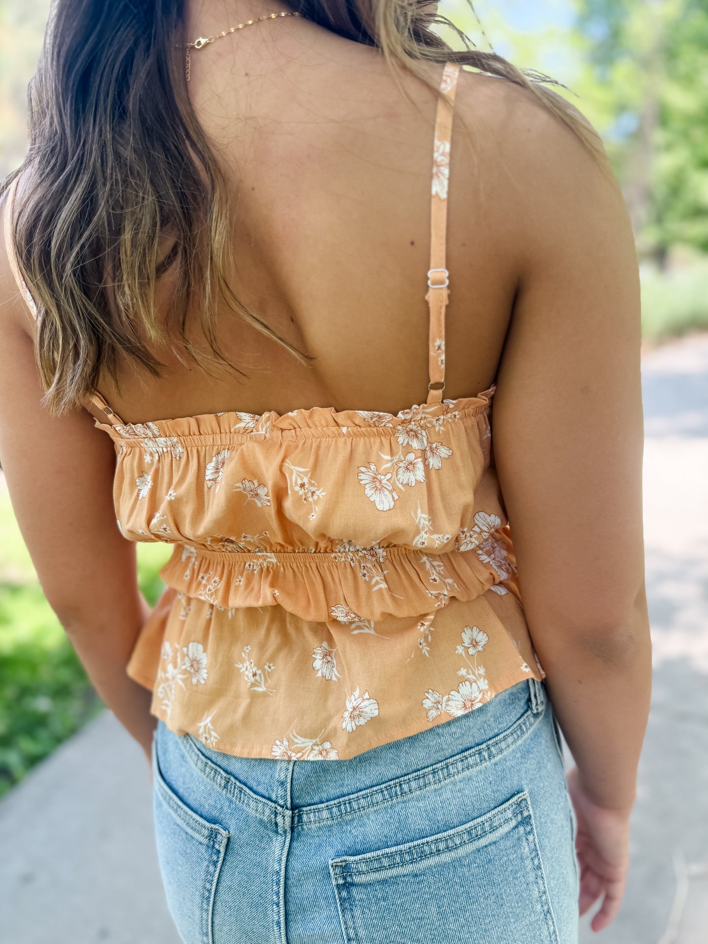 Prairie Peony Ruffle Top