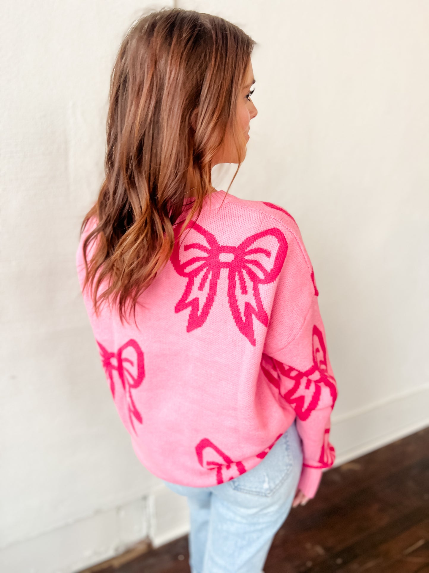 Bow Print Bliss Sweater